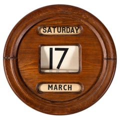 Antique Perpetual Wall Calendar, England, circa 1910