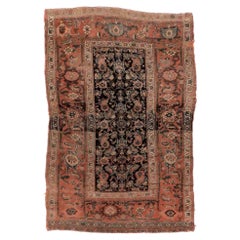 Antique Persain Bidjar Oriental Wool Rug, 19th C