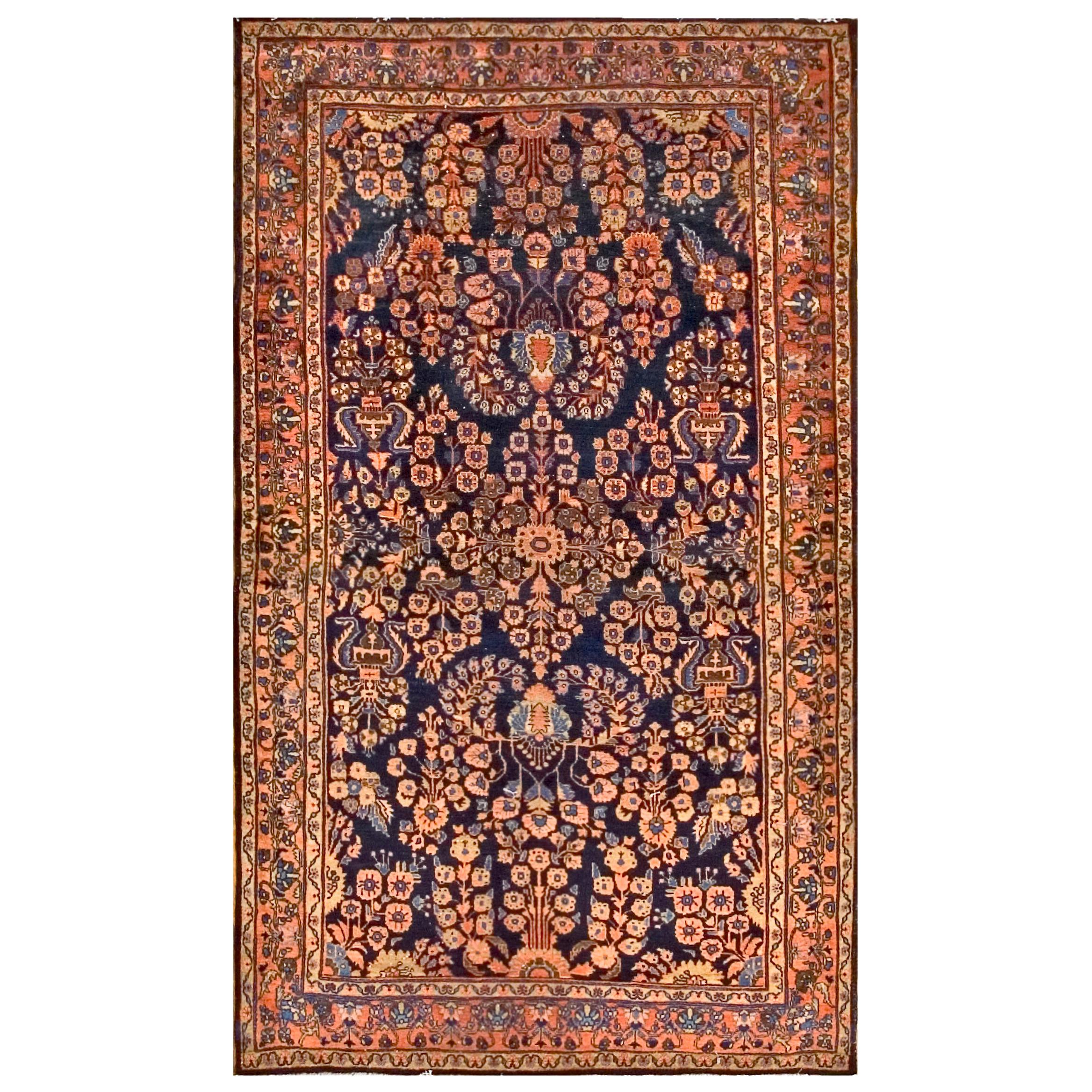 Early 20th Century Persian Sarouk Carpet ( 3'10" x 6'4" - 117 x 193 ) For Sale