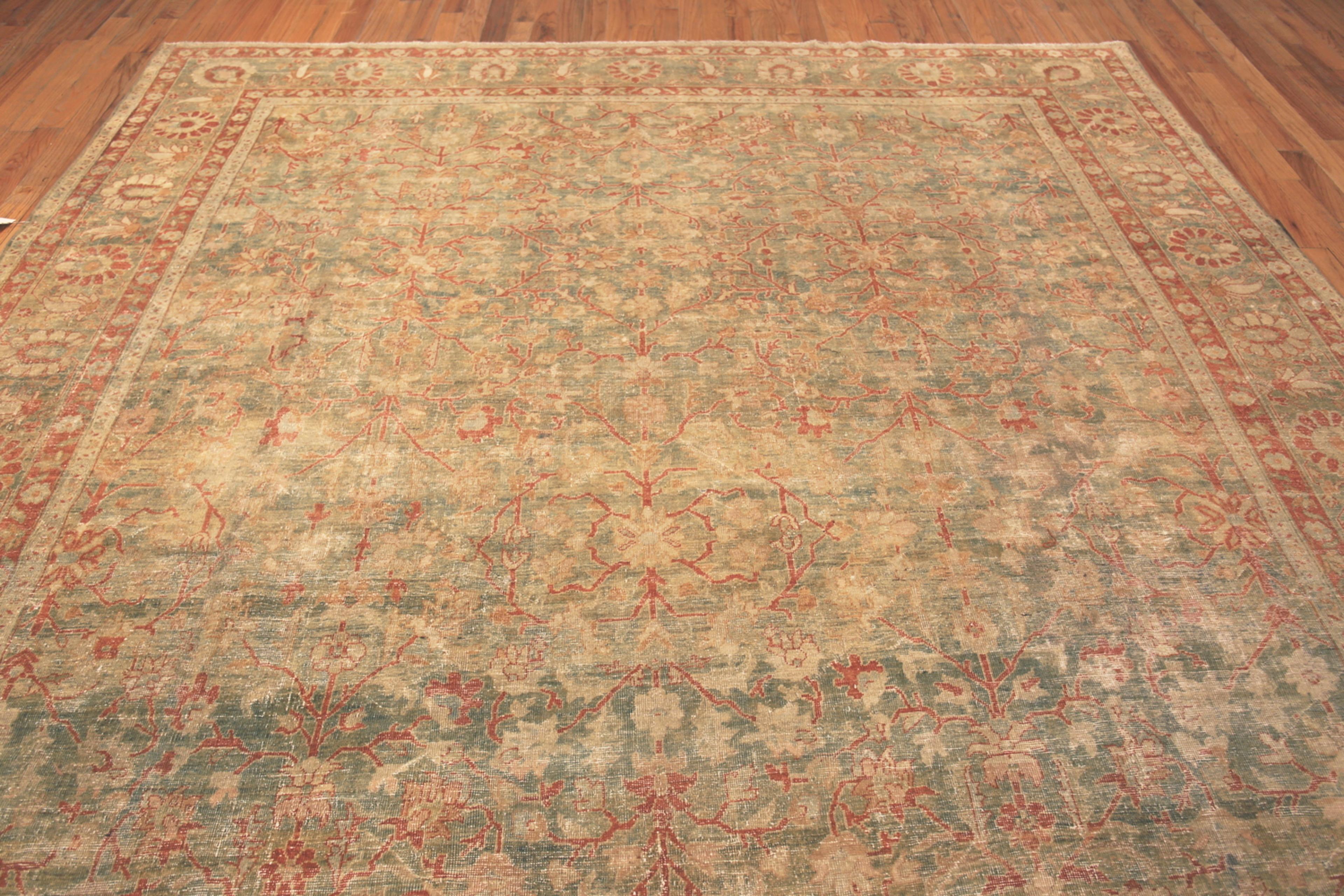 20th Century Antique Persian Sultanabad Rug. 10 ft 9 in x 12 ft 9 in For Sale