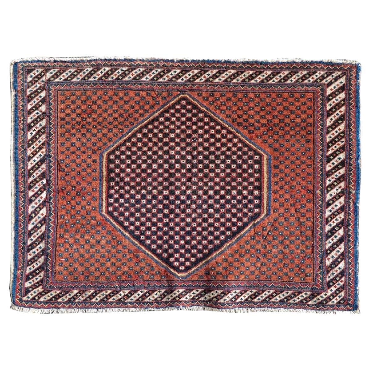 Ancien cadran de sac persan Afshar, vers 1900
