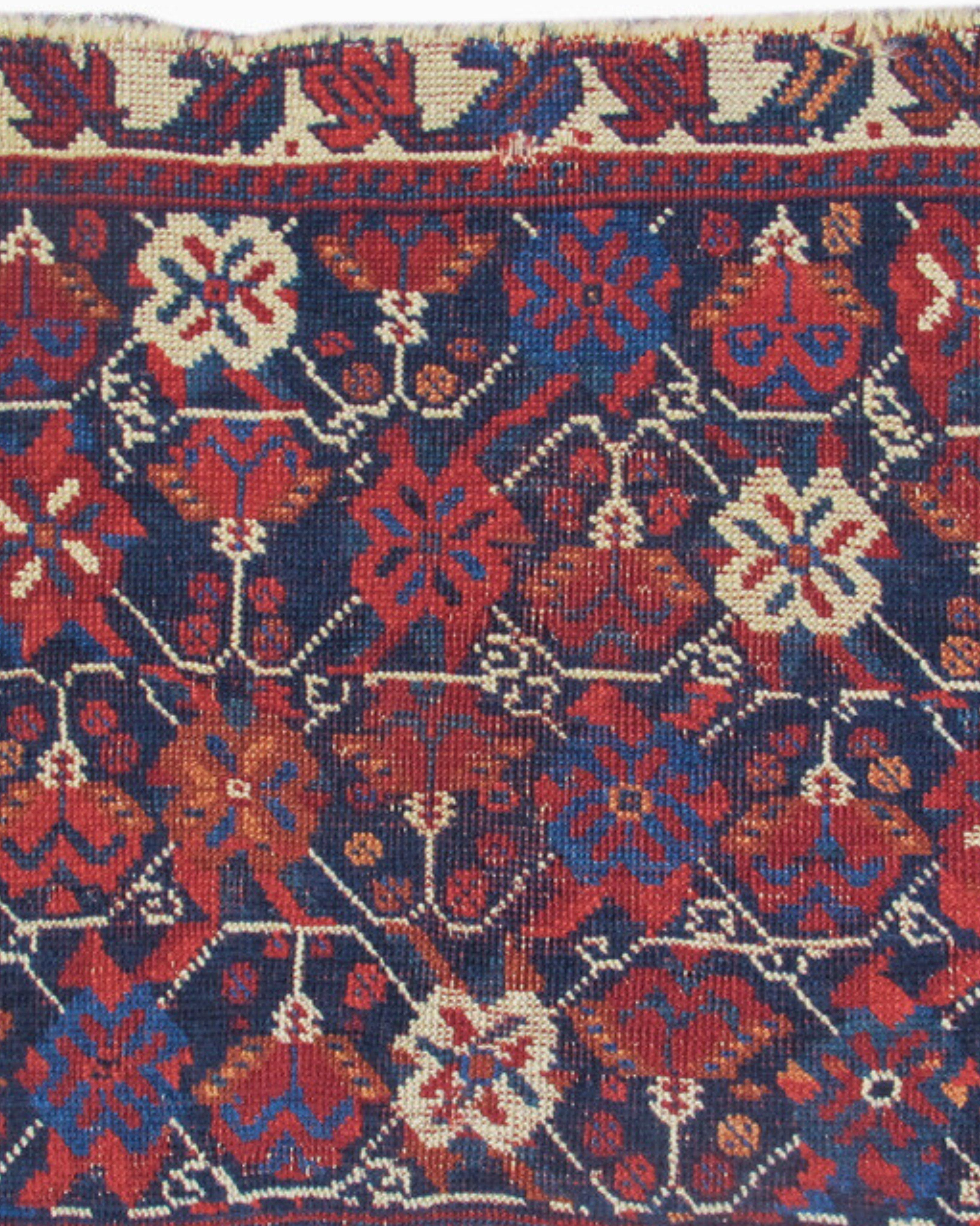 Hand-Knotted Antique Persian Afshar Bagface, Late 19th Century For Sale