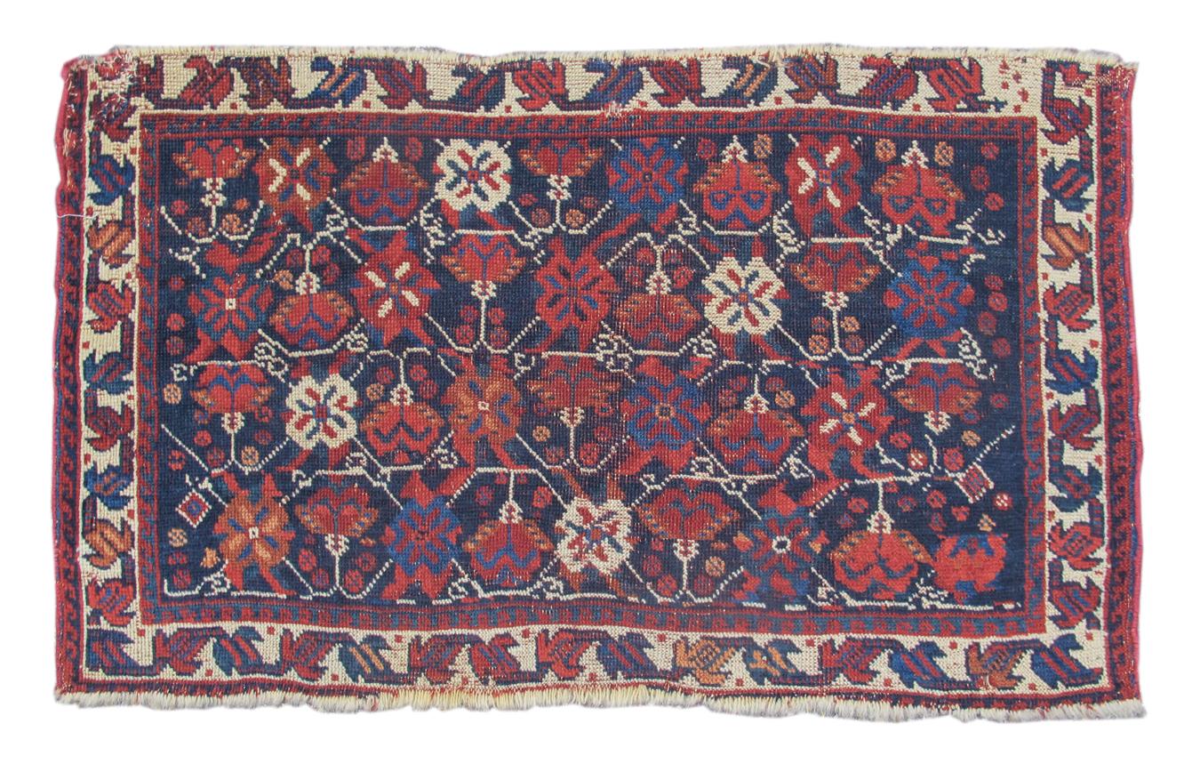 Antique Persian Afshar Bagface, Late 19th Century