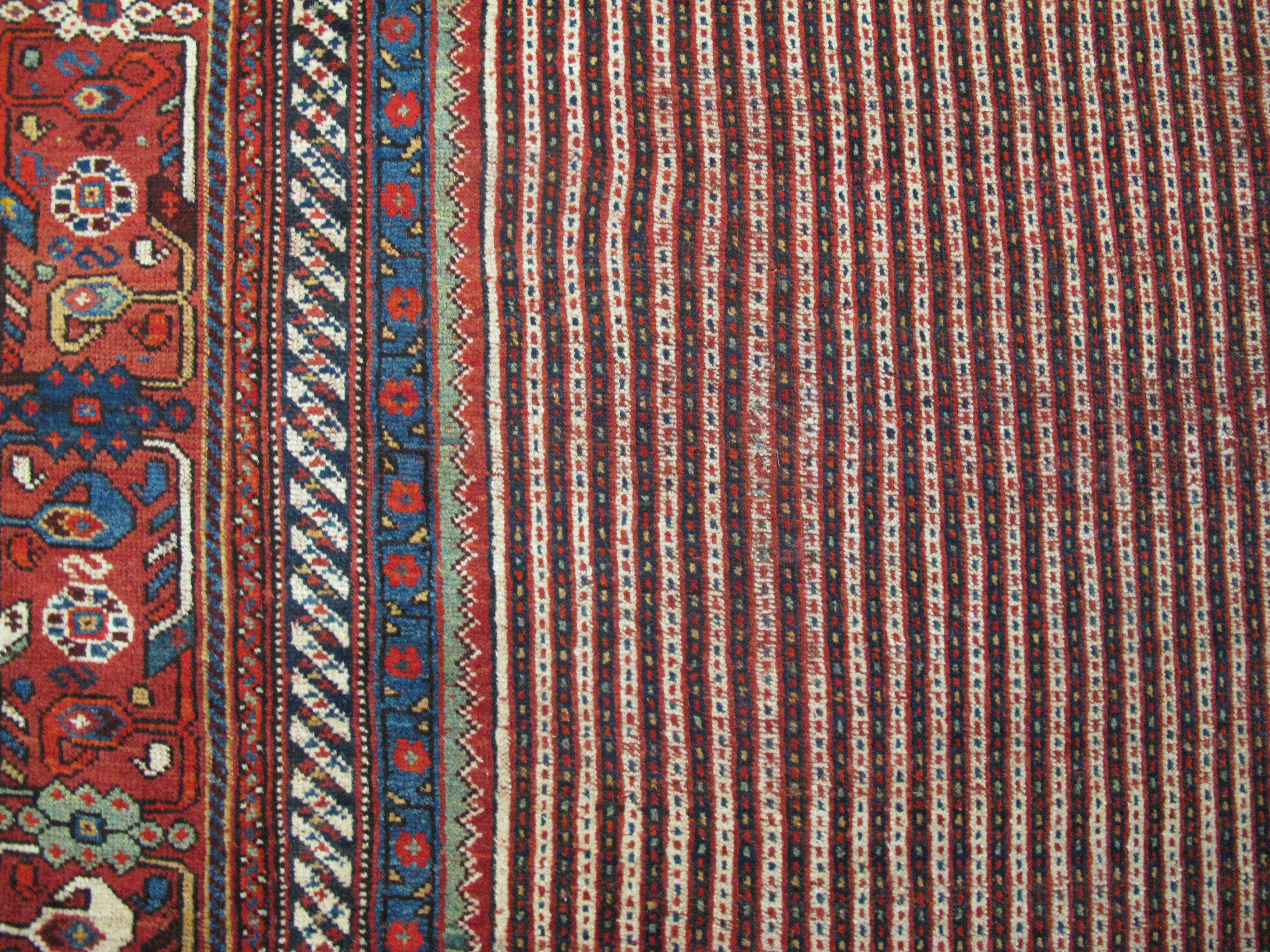 Antique Persian Afshar Carpet For Sale 2