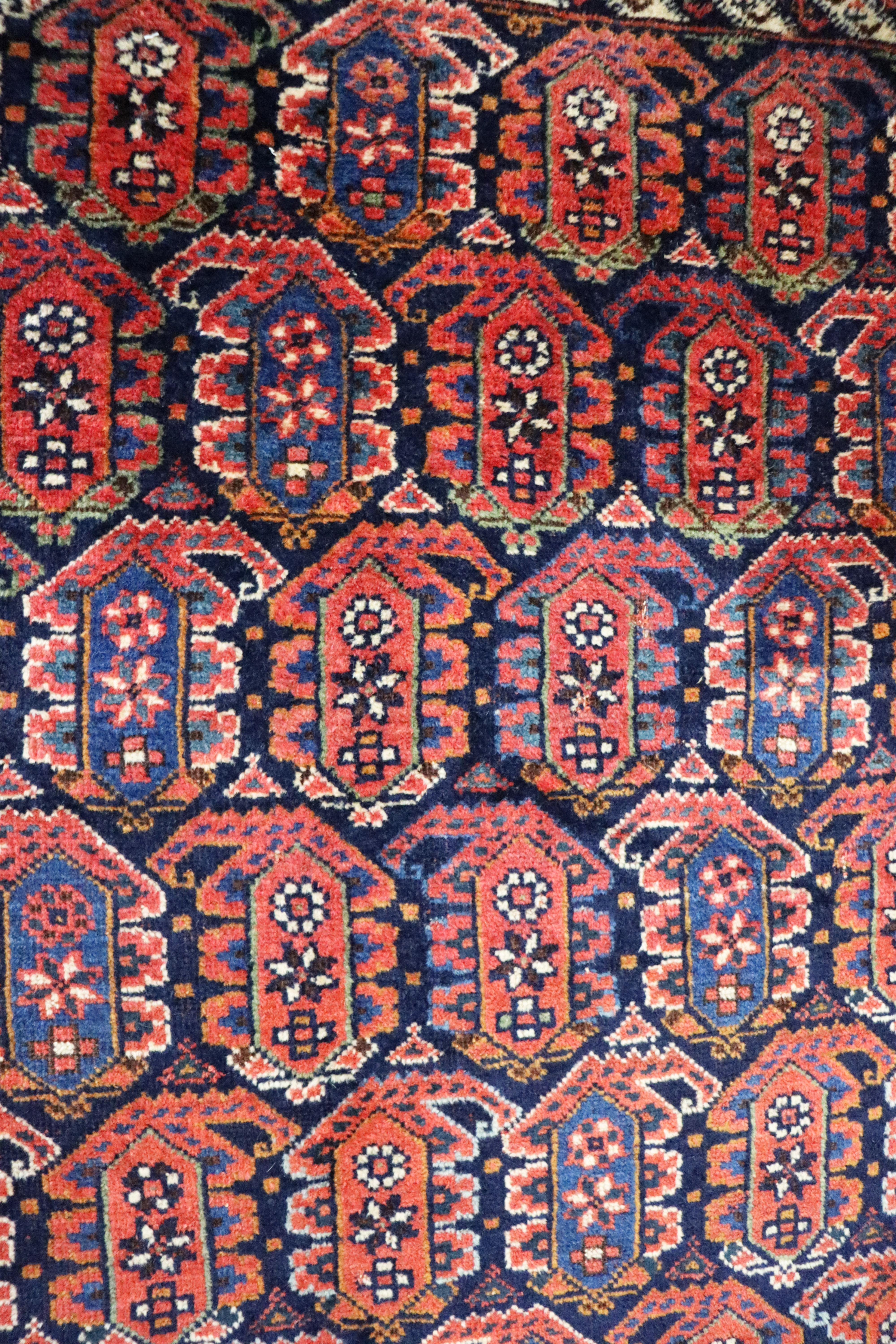 Antique Handmade Persian Afshar Carpet, Magnificent, Tribal, 5'8
