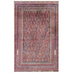 Magnifique tapis persan ancien Afshar, tribal et ancien