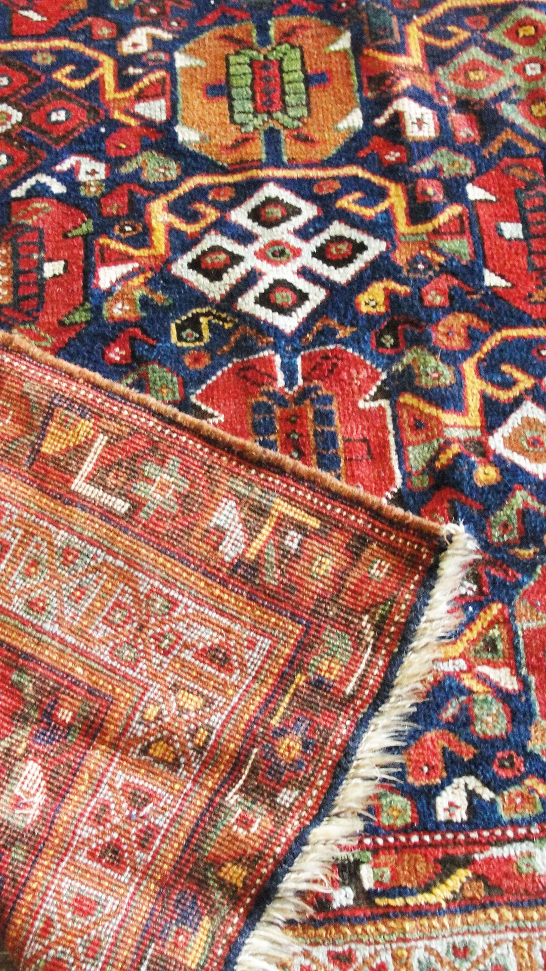 Tribal Antique Persian Afshar/ Caucasian Rug For Sale
