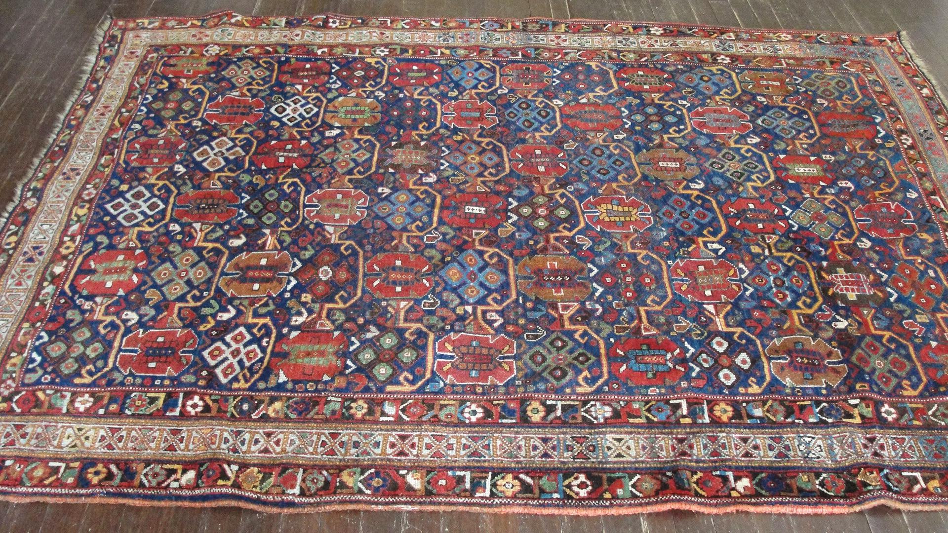 Hand-Knotted Antique Persian Afshar/ Caucasian Rug For Sale