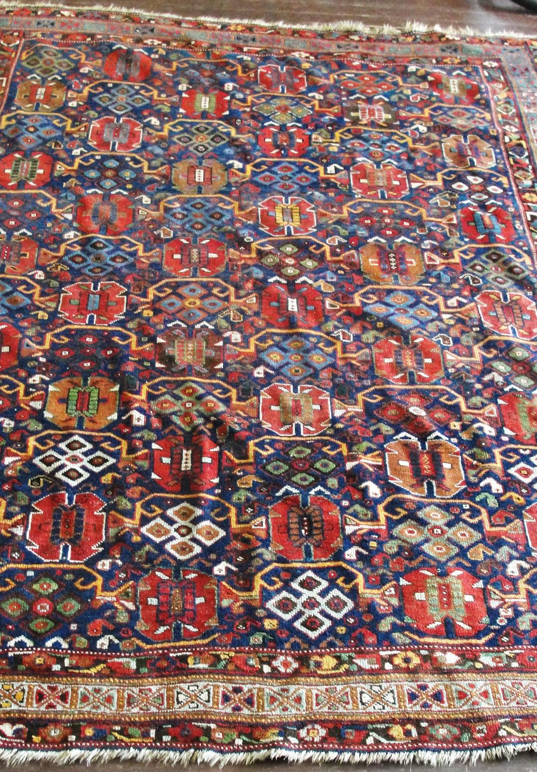 Antique Persian Afshar/ Caucasian Rug In Good Condition For Sale In Evanston, IL