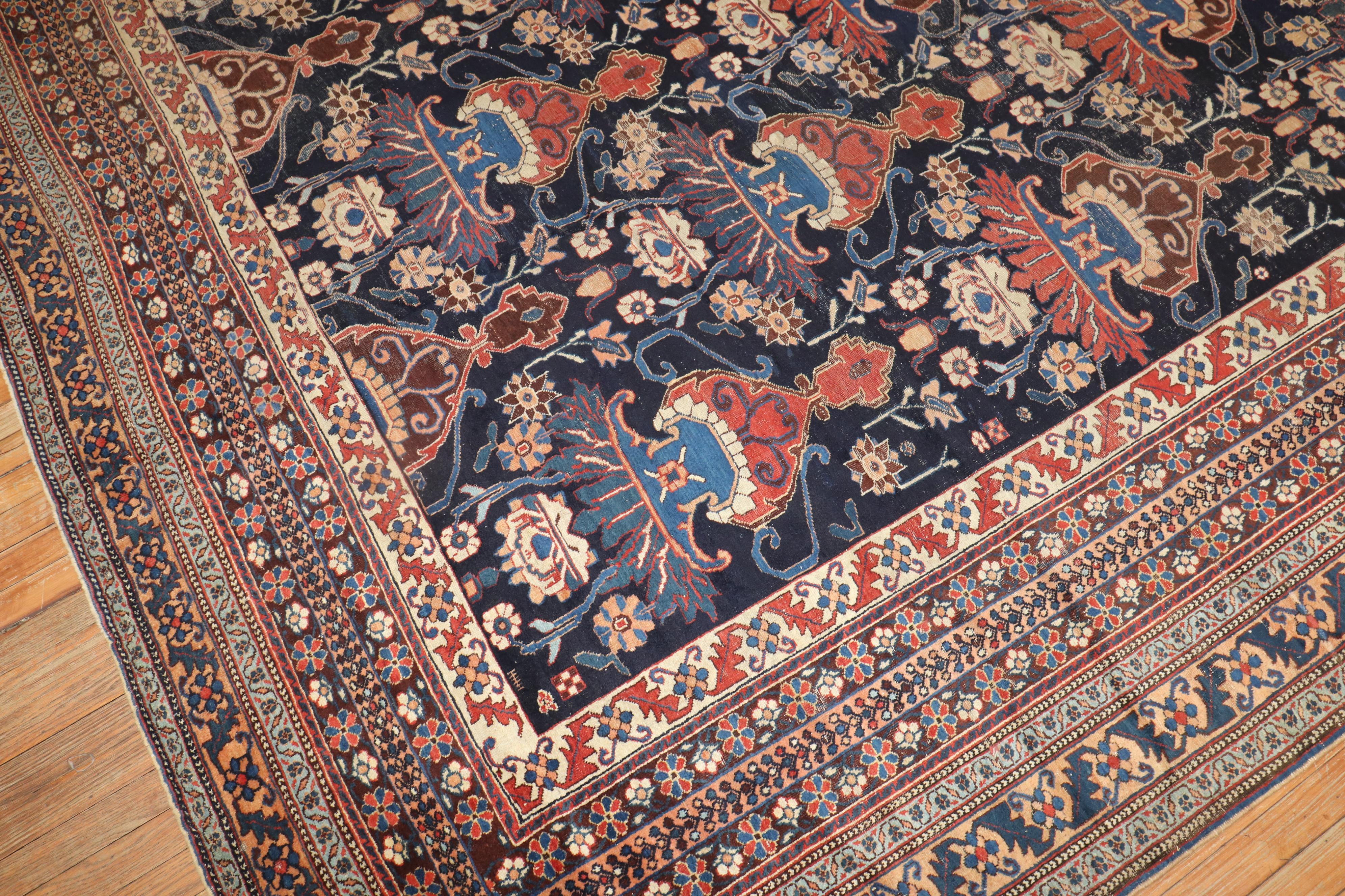 Antique Persian Afshar Oversize Rug For Sale 3