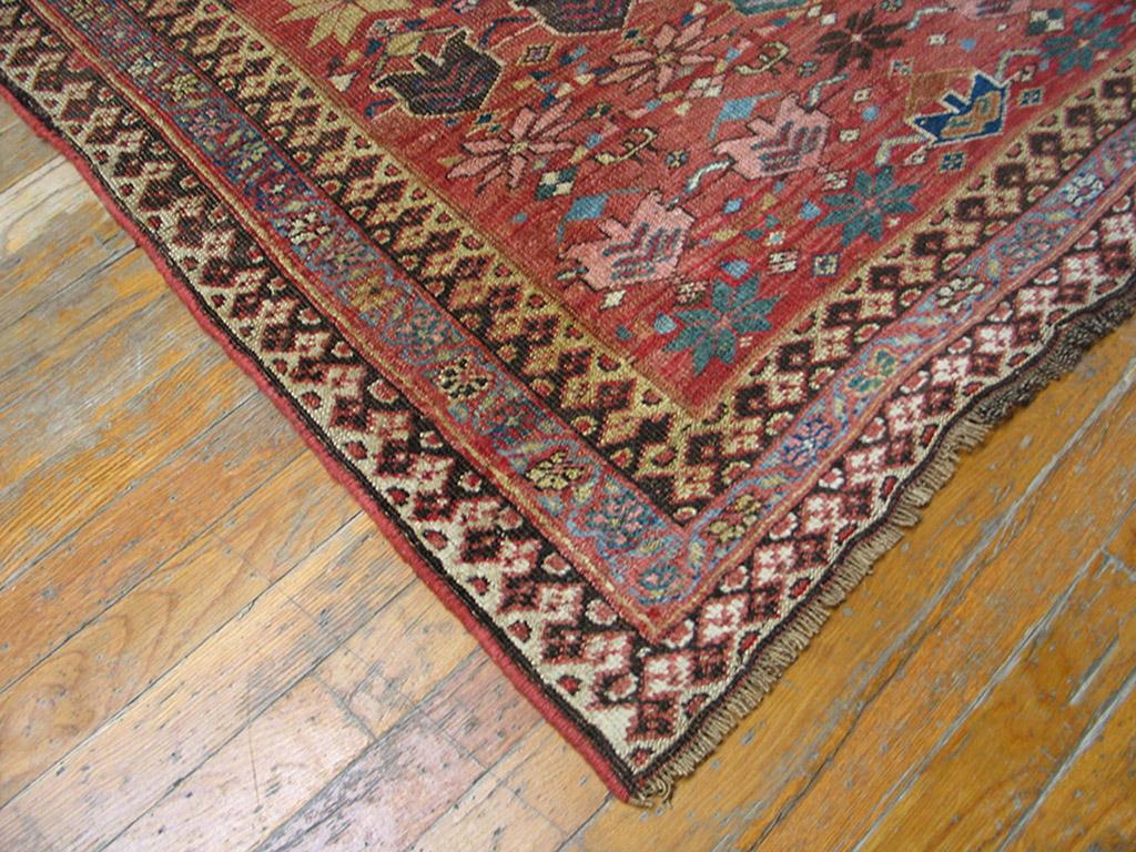 Hand-Knotted Antique Persian Afshar Rug 3' 9