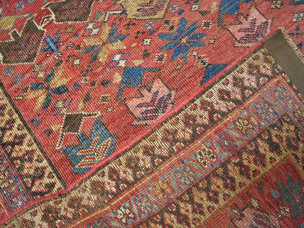 Wool Antique Persian Afshar Rug 3' 9