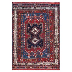 Antiker persischer Afshar-Teppich 4' 2" x 5' 8""