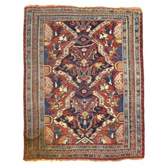 Antike persische Afshar Teppich 4'0" x 5'1"