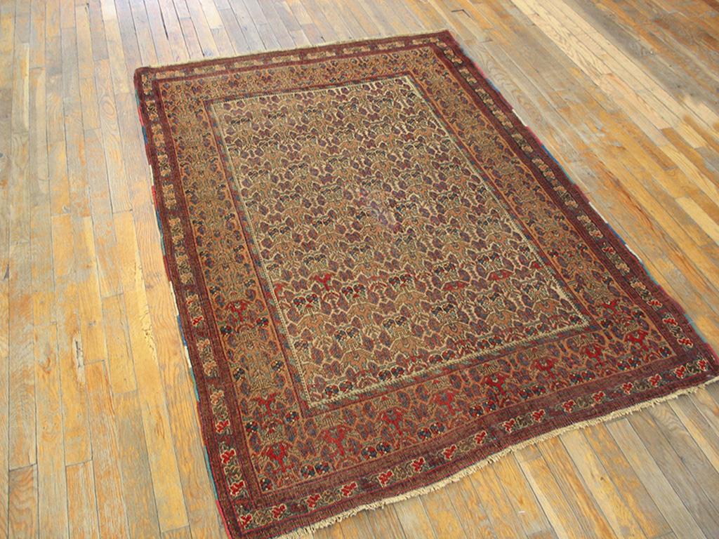 Antique Persian Afshar rug, size: 4'0