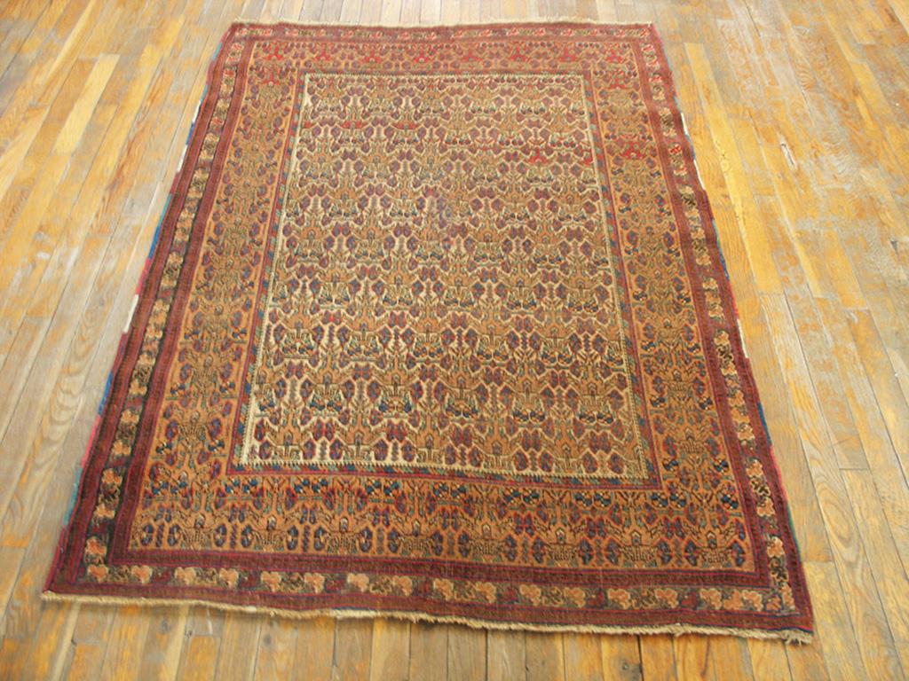 Wool Antique Persian Afshar Rug For Sale