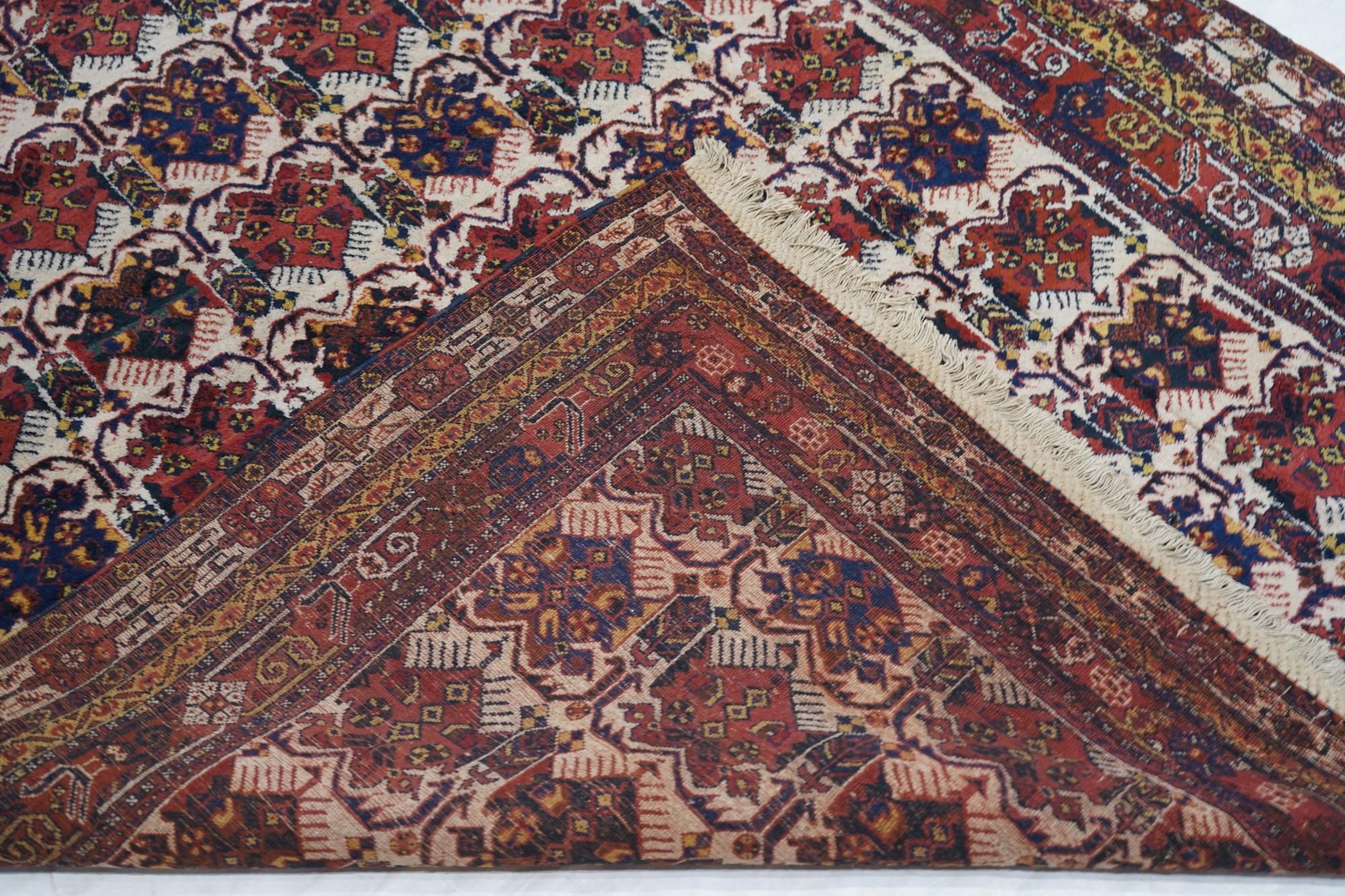 Antique Persian Afshar Rug For Sale 6