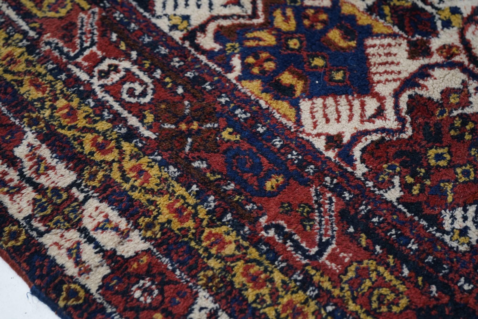Late 19th Century Antique Persian Afshar Rug For Sale