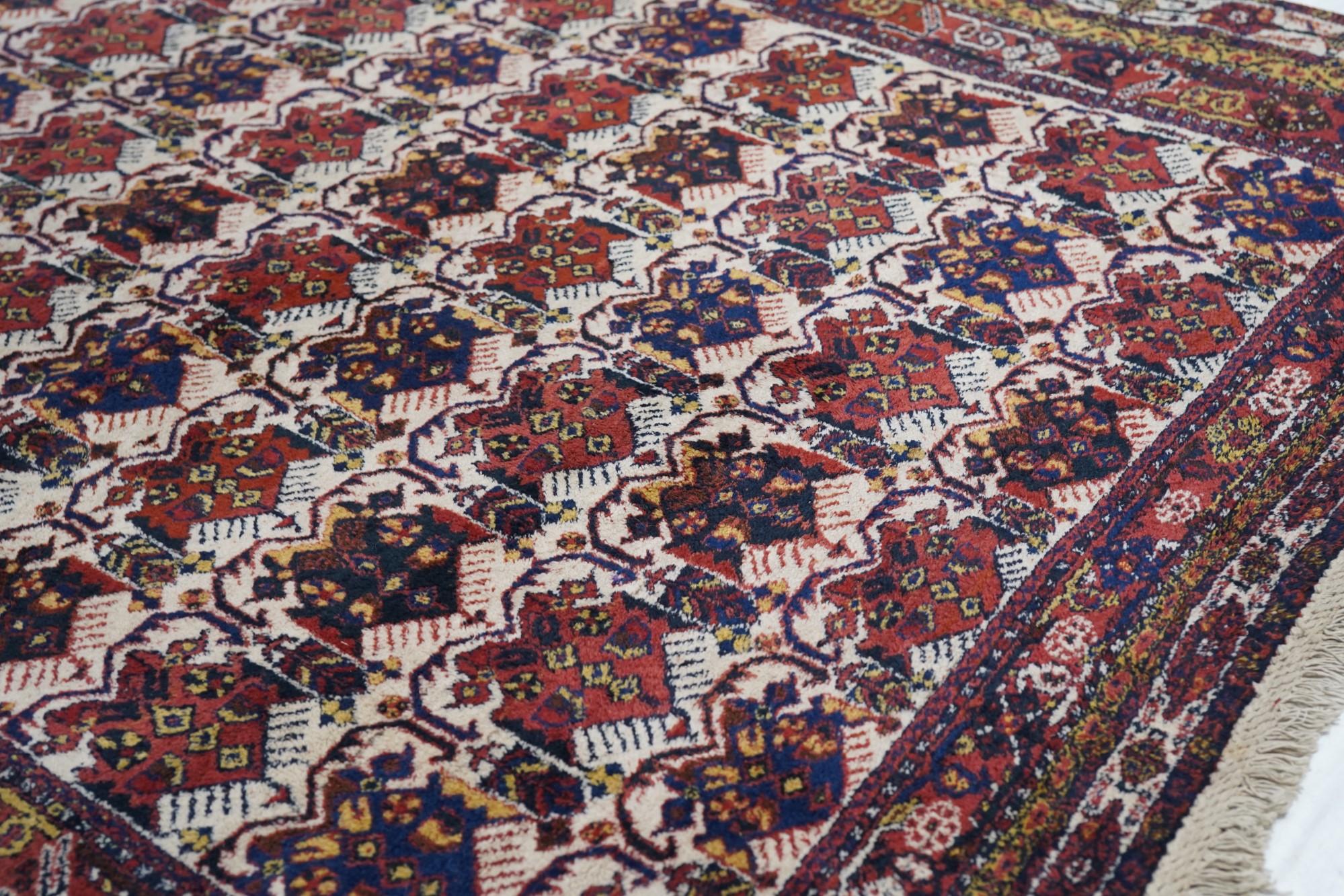 Wool Antique Persian Afshar Rug For Sale