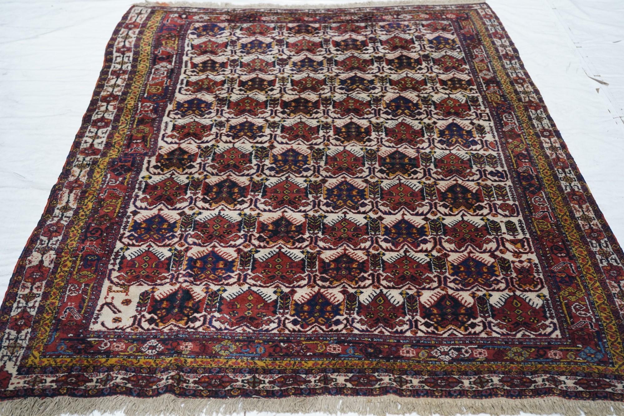 Antique Persian Afshar Rug For Sale 3