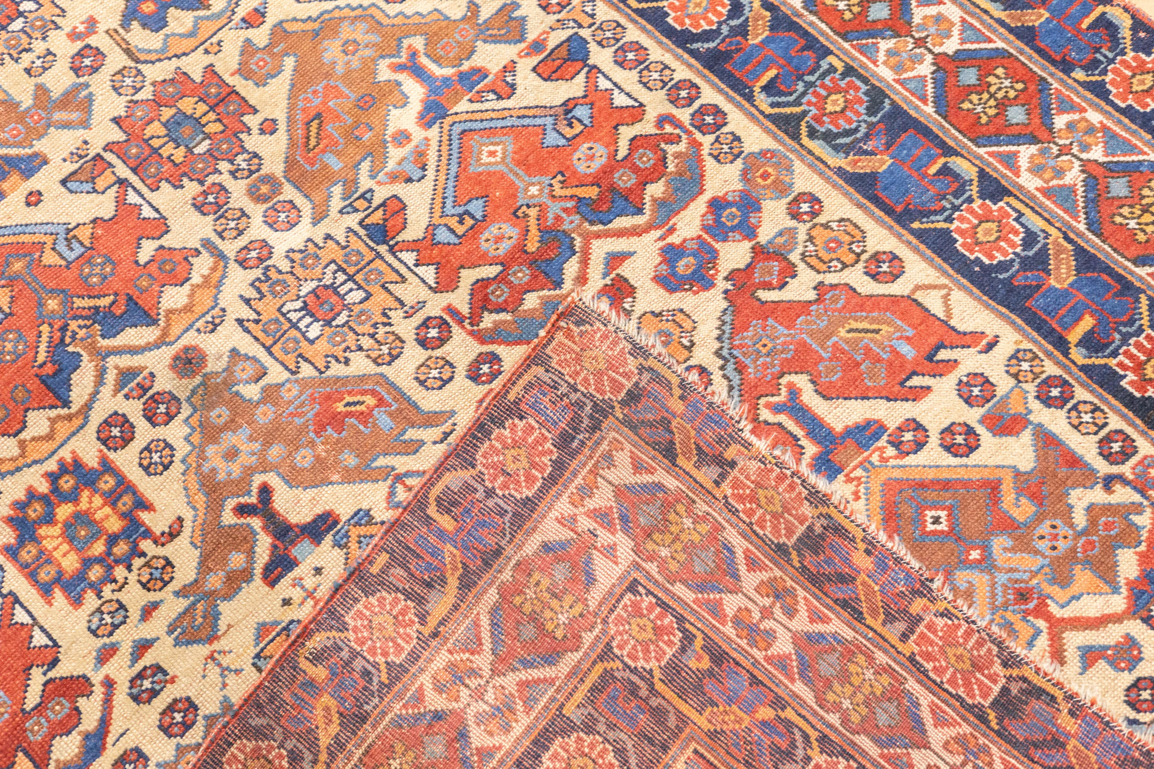 Tapis persan ancien Afshar 4'4'' x 6'4'' en vente 2