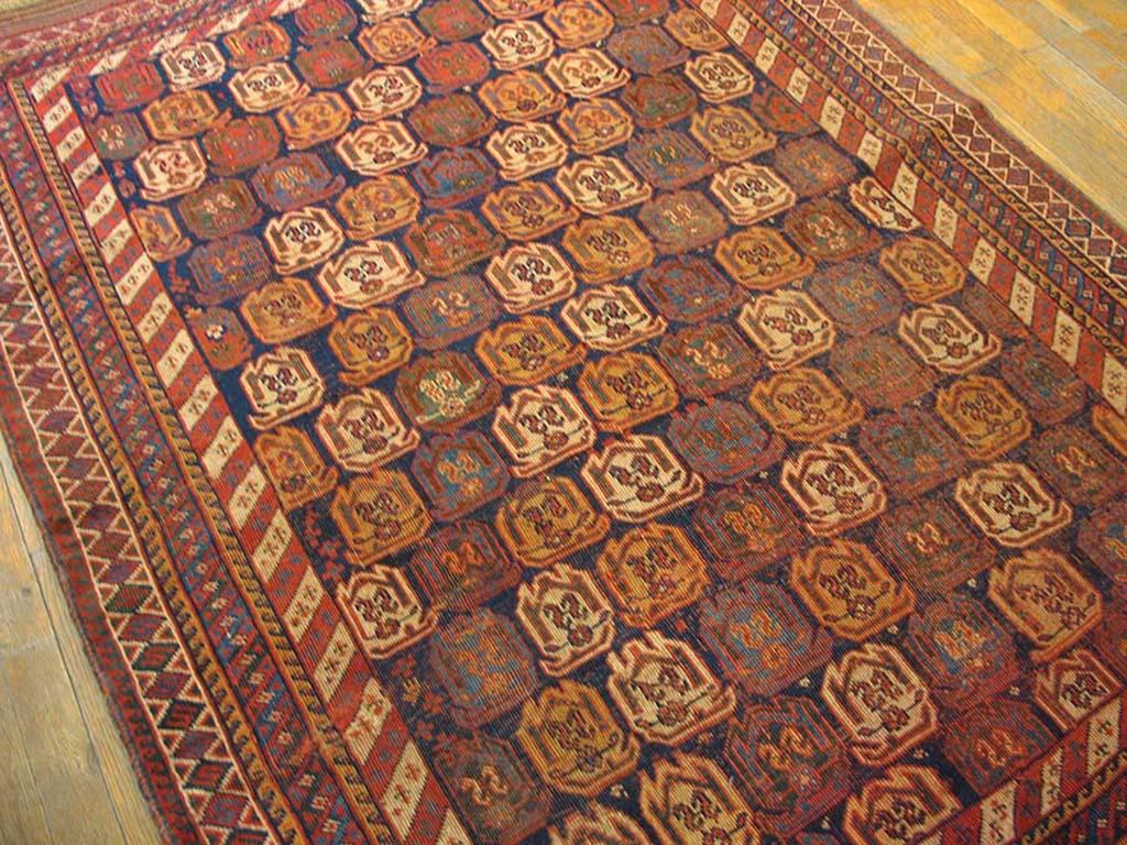 Wool Late 19th Century SE. Persian Afshar Carpet ( 4'6