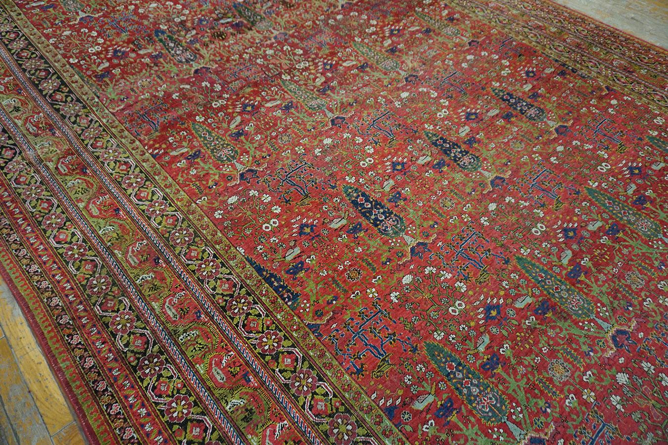 Antique Persian Afshar Rug 9' 3'' X 24' 9'' For Sale 4