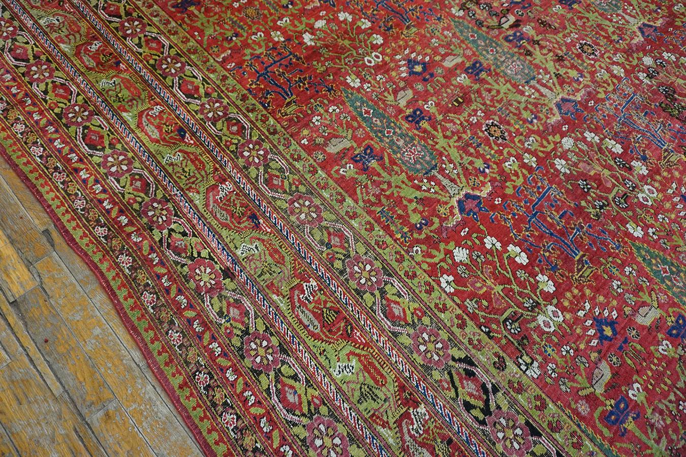 Antique Persian Afshar Rug 9' 3'' X 24' 9'' For Sale 5