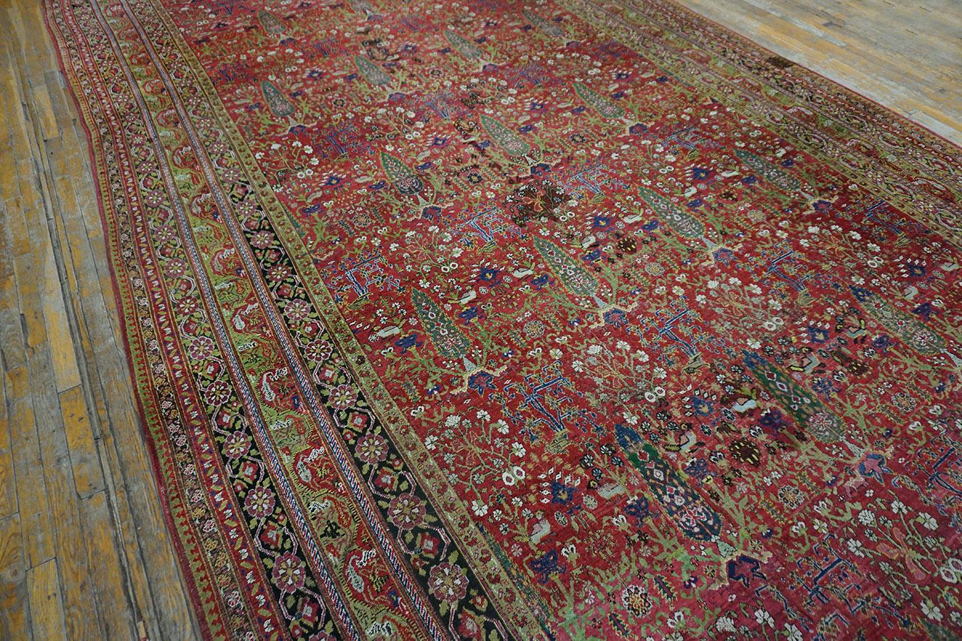 Antique Persian Afshar Rug 9' 3'' X 24' 9'' For Sale 6