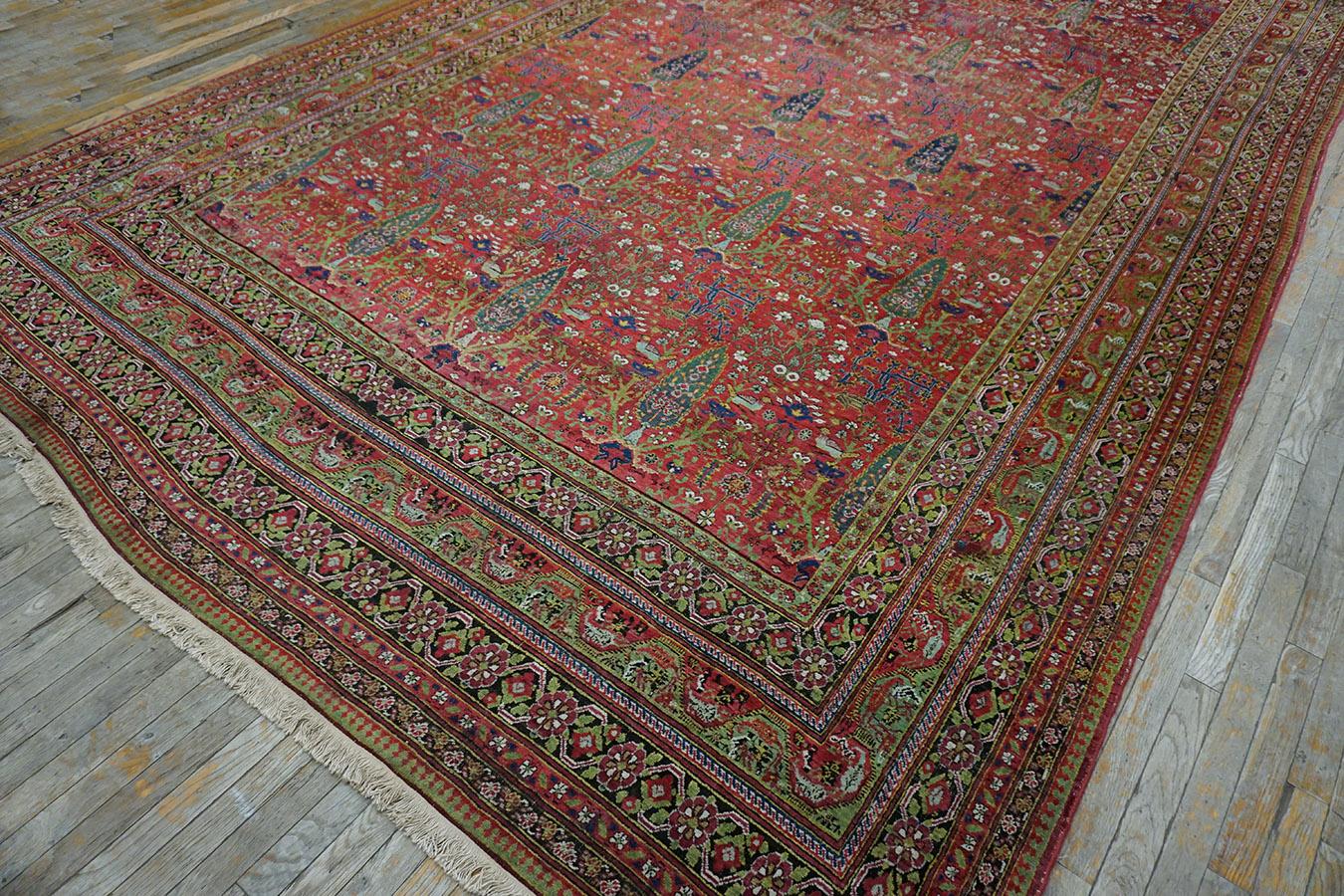 Antique Persian Afshar Rug 9' 3'' X 24' 9'' For Sale 7