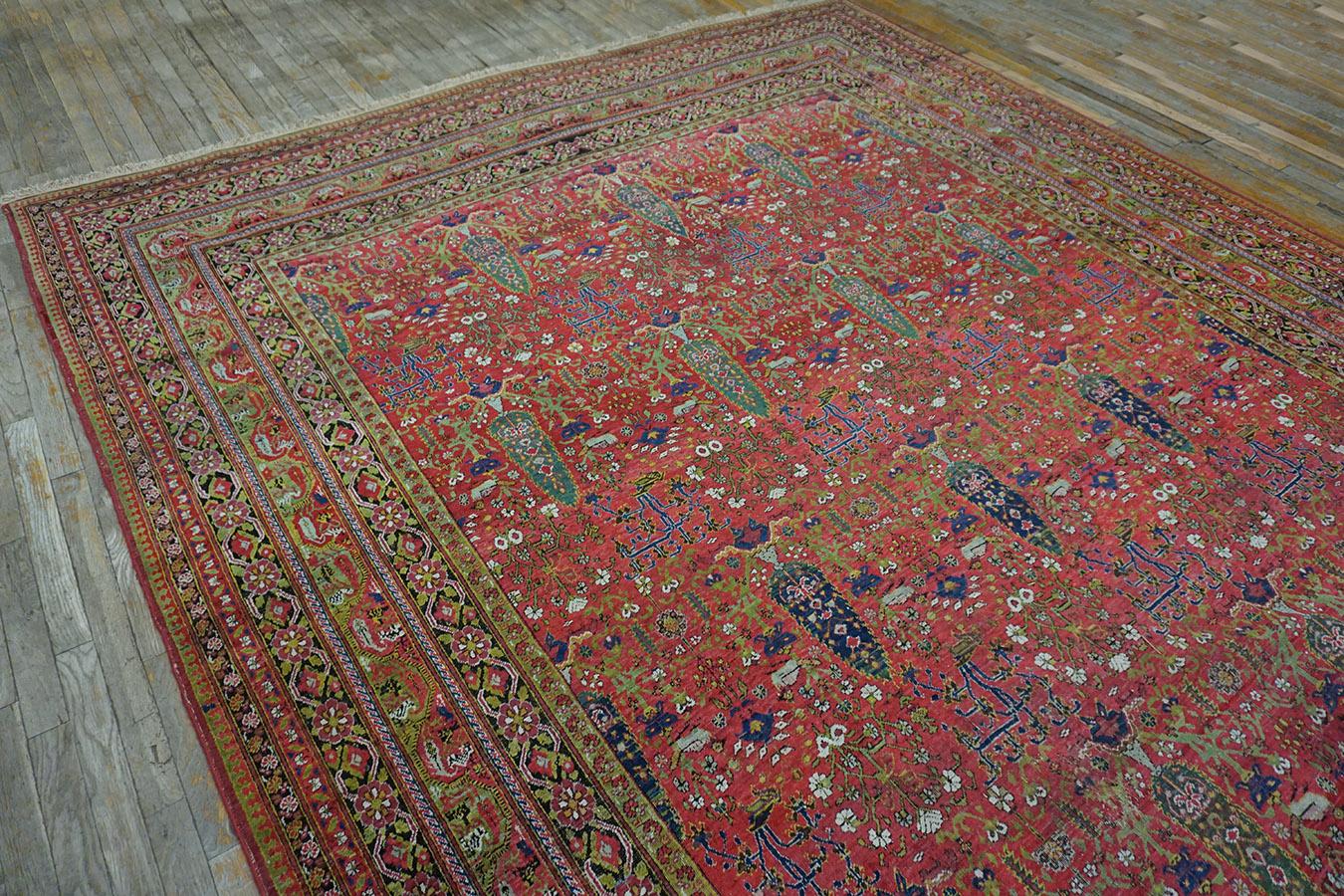 Antique Persian Afshar Rug 9' 3'' X 24' 9'' For Sale 10