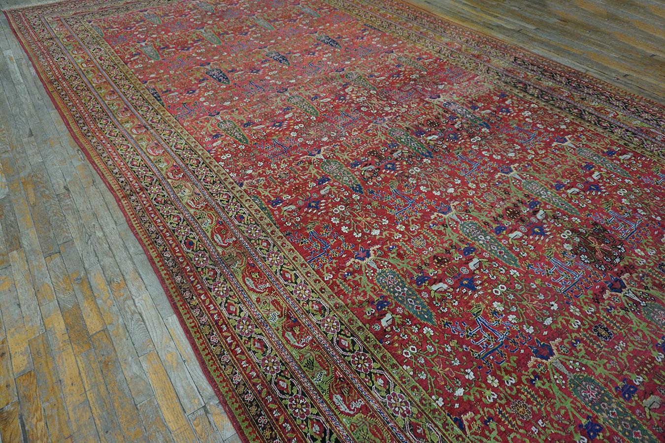 Antique Persian Afshar Rug 9' 3'' X 24' 9'' In Good Condition For Sale In New York, NY