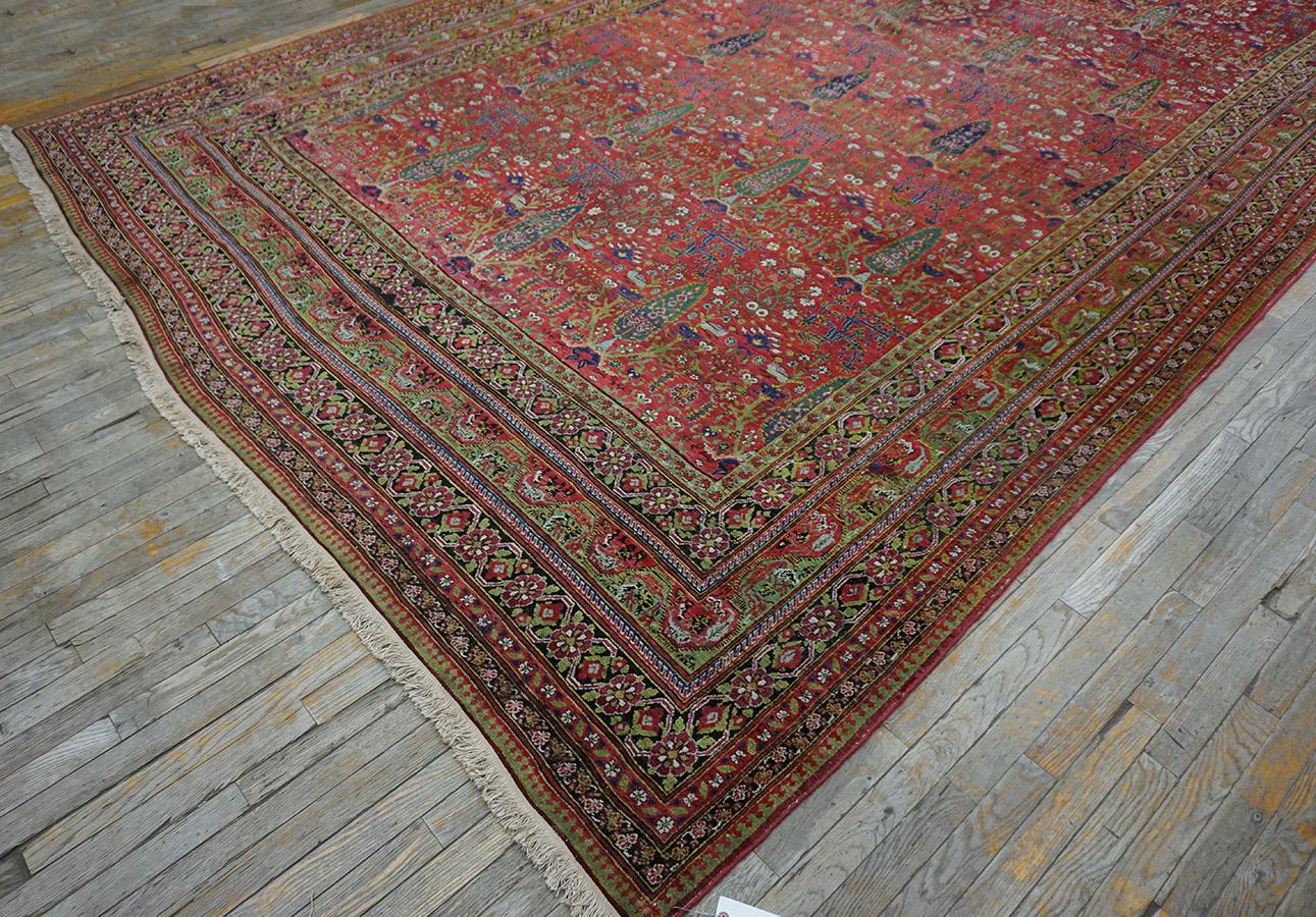 Mid-19th Century Antique Persian Afshar Rug 9' 3'' X 24' 9'' For Sale