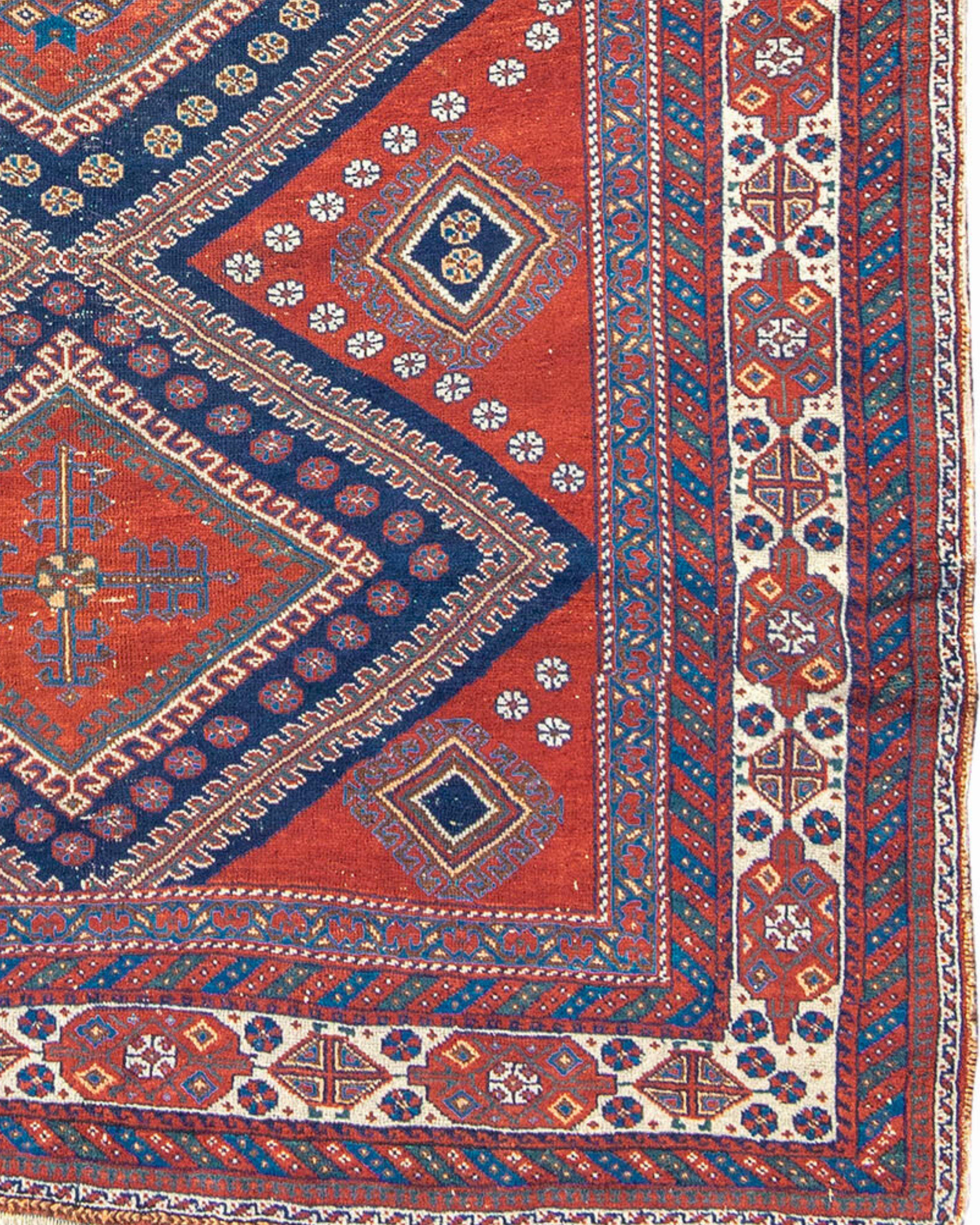 Antiker persischer Afshar-Teppich, um 1900 im Zustand „Gut“ im Angebot in San Francisco, CA
