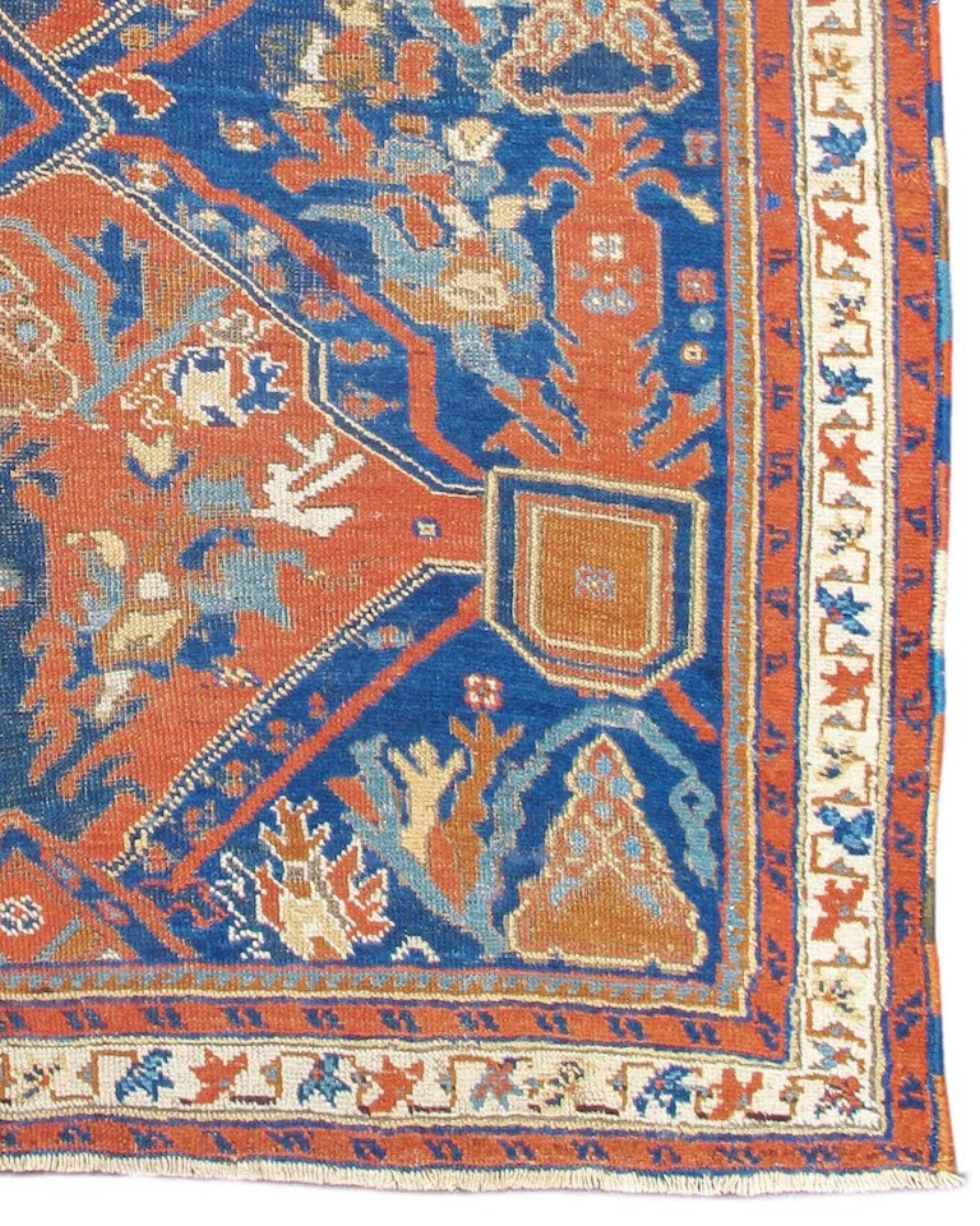 Wool Antique Persian Afshar Rug, Early 20th Century For Sale