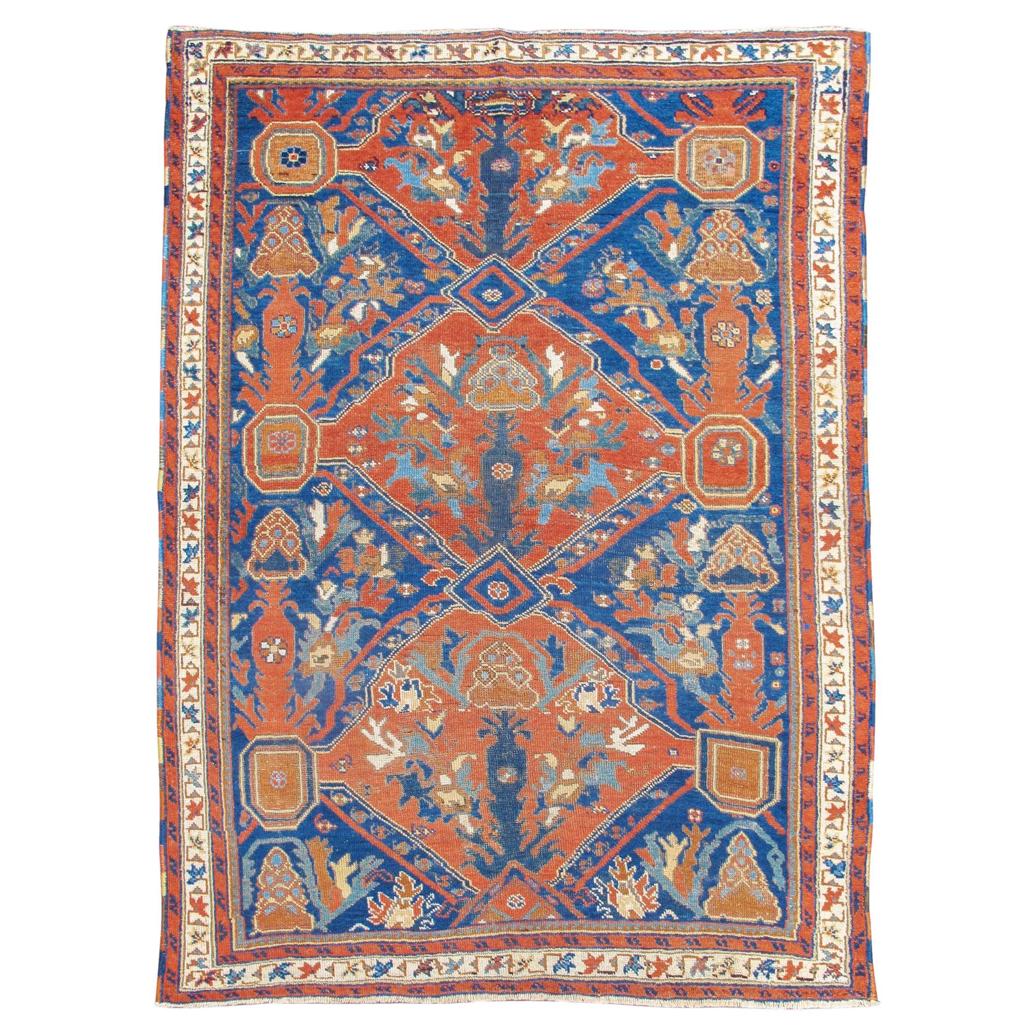Antique Persian Afshar Rug, Early 20th Century For Sale