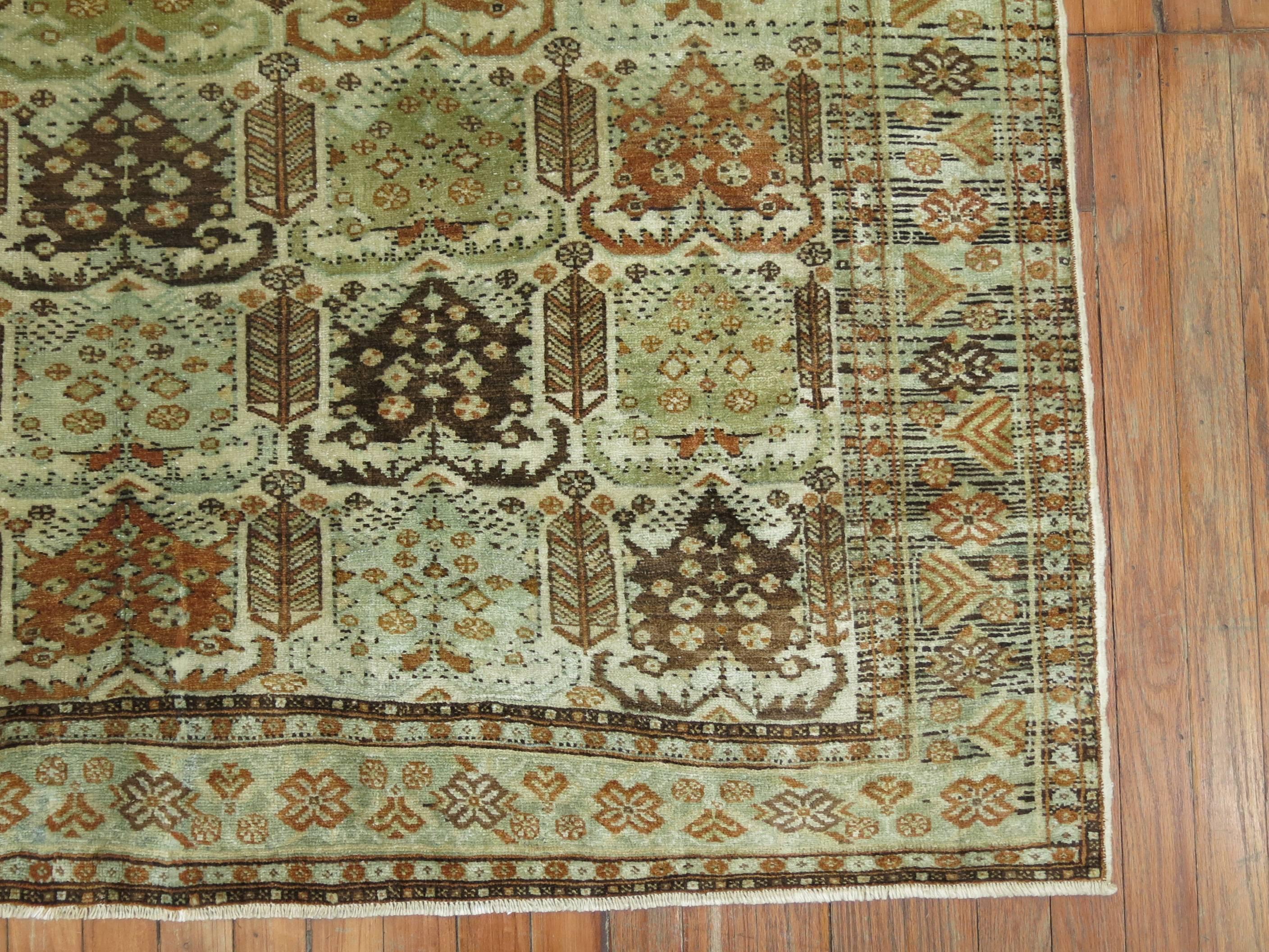 An early 20th century Persian Afshar rug.