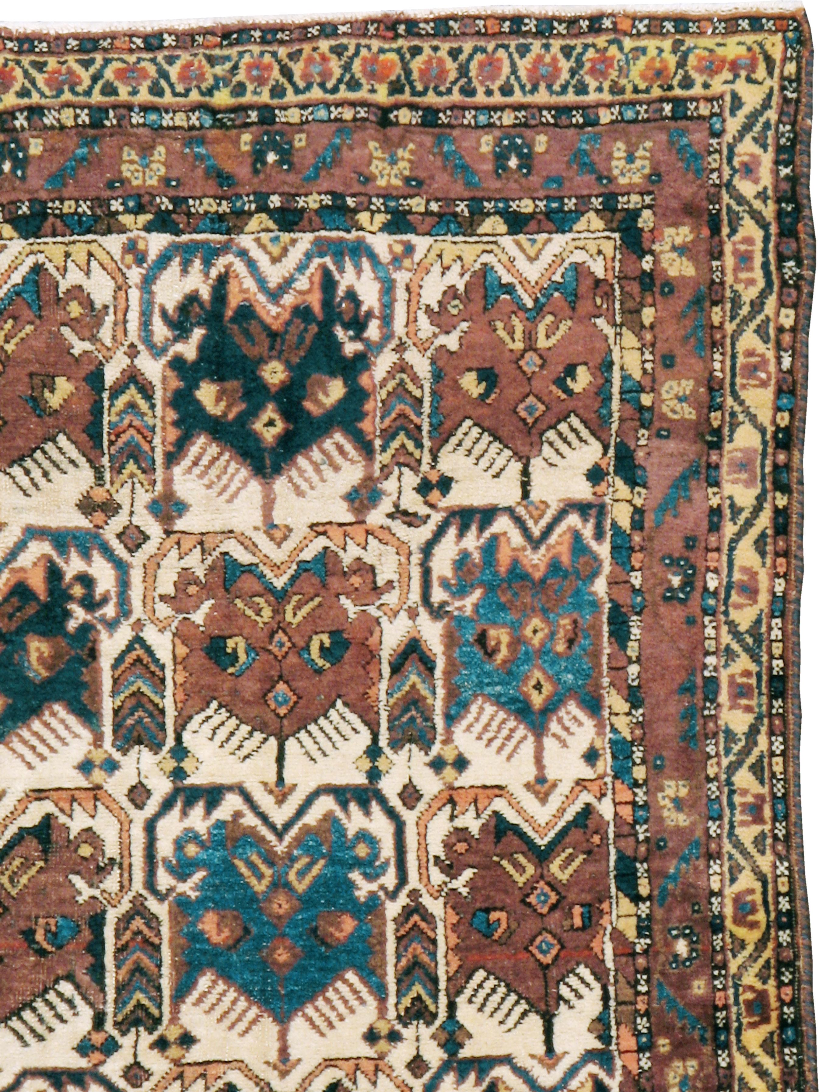 Tribal Antique Persian Afshar Rug For Sale