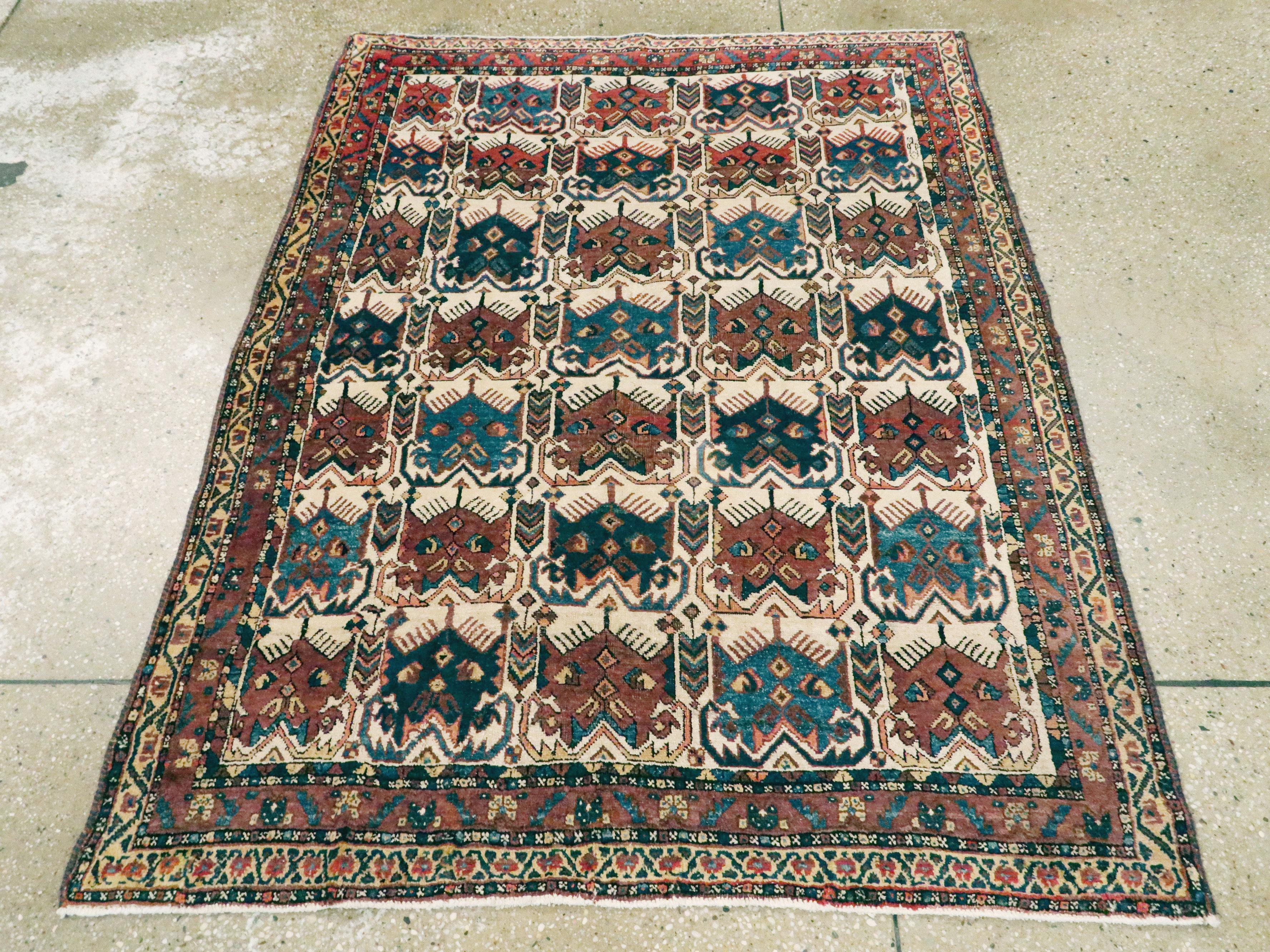 Antiker persischer Afshar-Teppich (Persisch) im Angebot