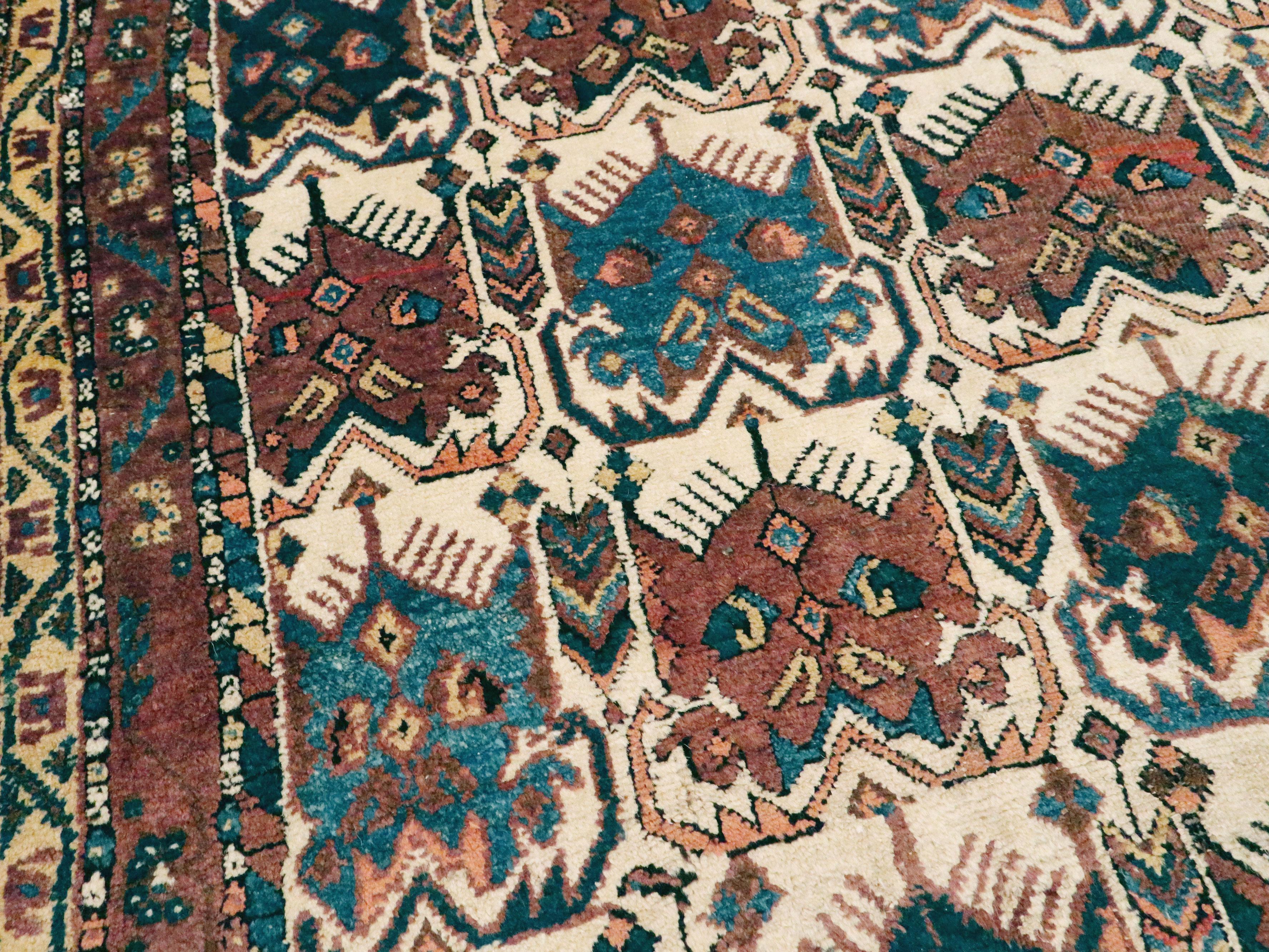 20th Century Antique Persian Afshar Rug For Sale