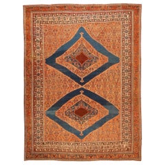 Antique Persian Afshar Rug. Size: 10 ft 5 in x 13 ft 9 in