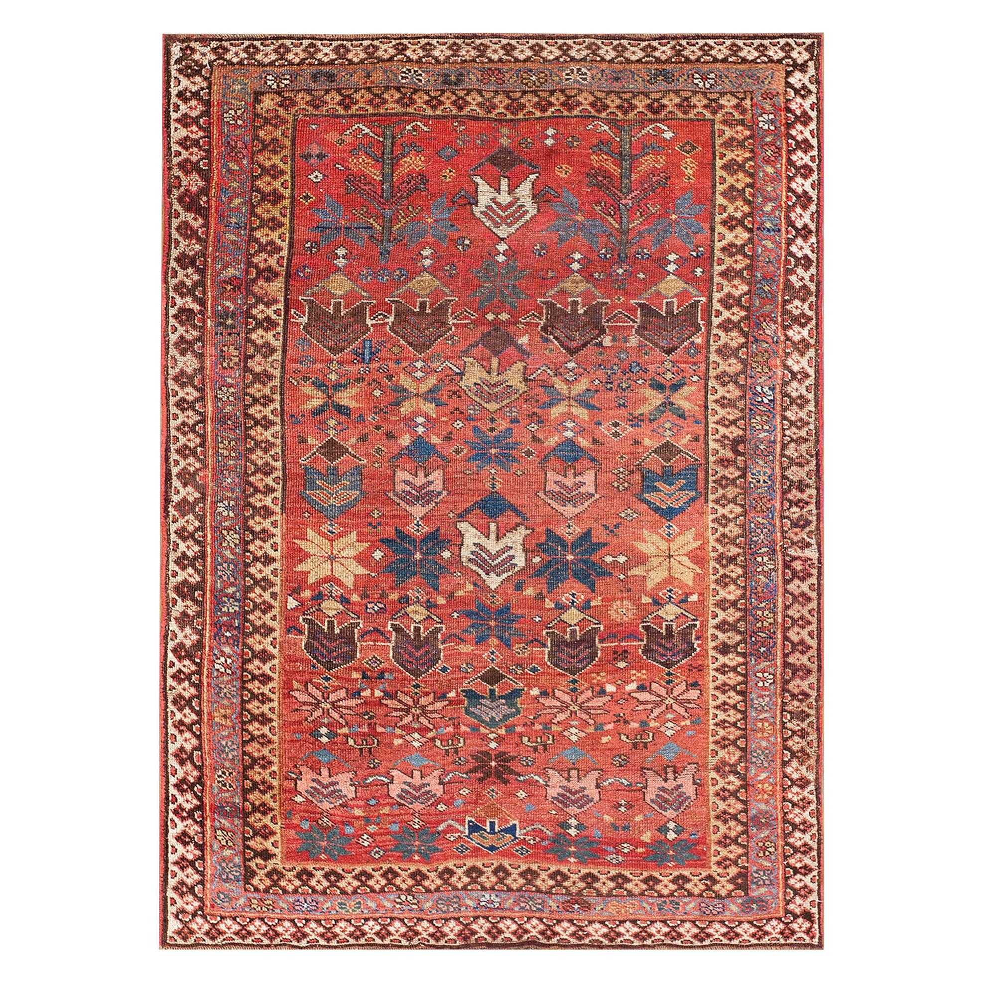 Antique Persian Afshar Rug 3' 9" x 5' 0" For Sale