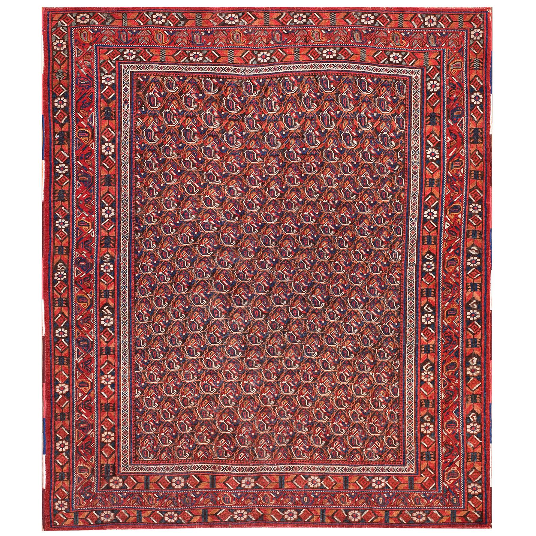 Antique Persian Afshar Rug 4' 3" x 5' 0"  For Sale