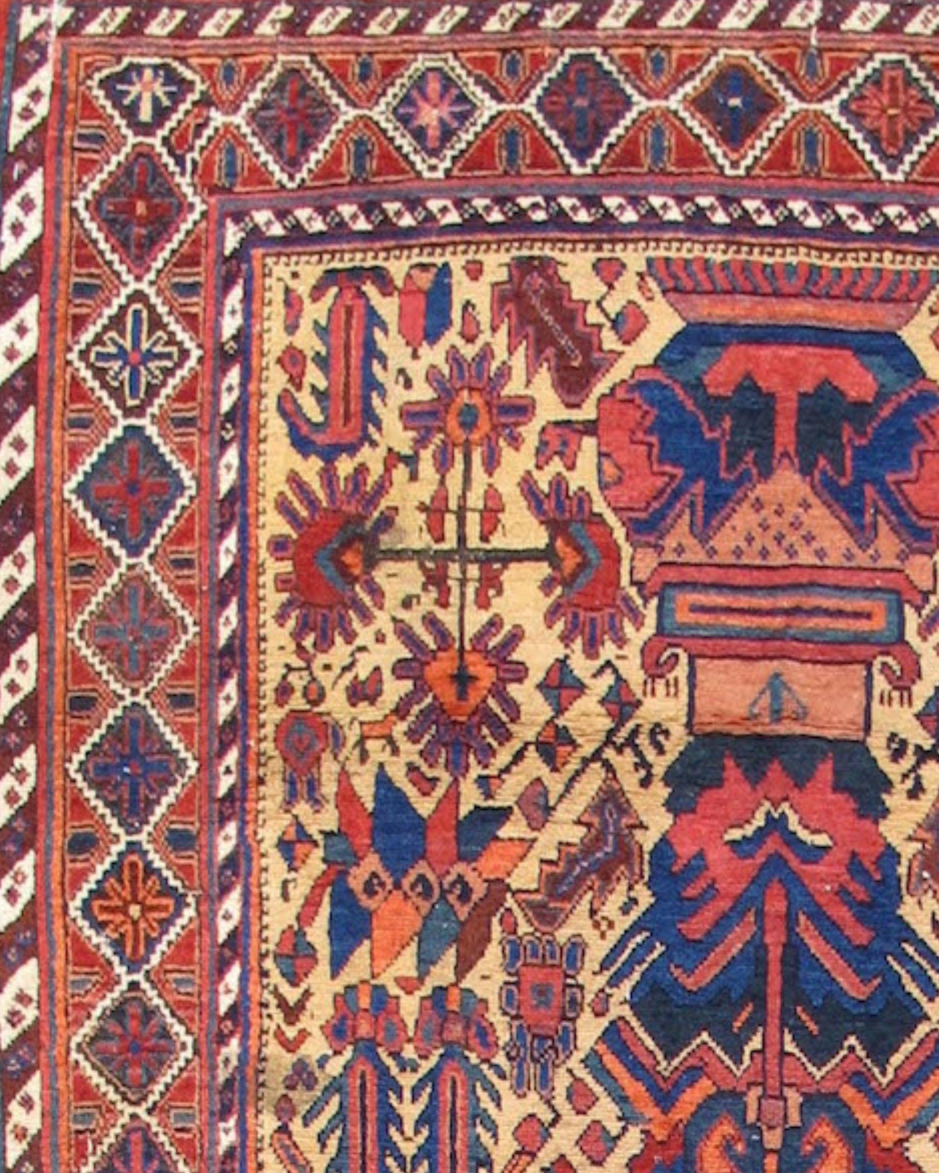 Antique Persian Afshar Rug, Late 19th Century In Good Condition For Sale In San Francisco, CA