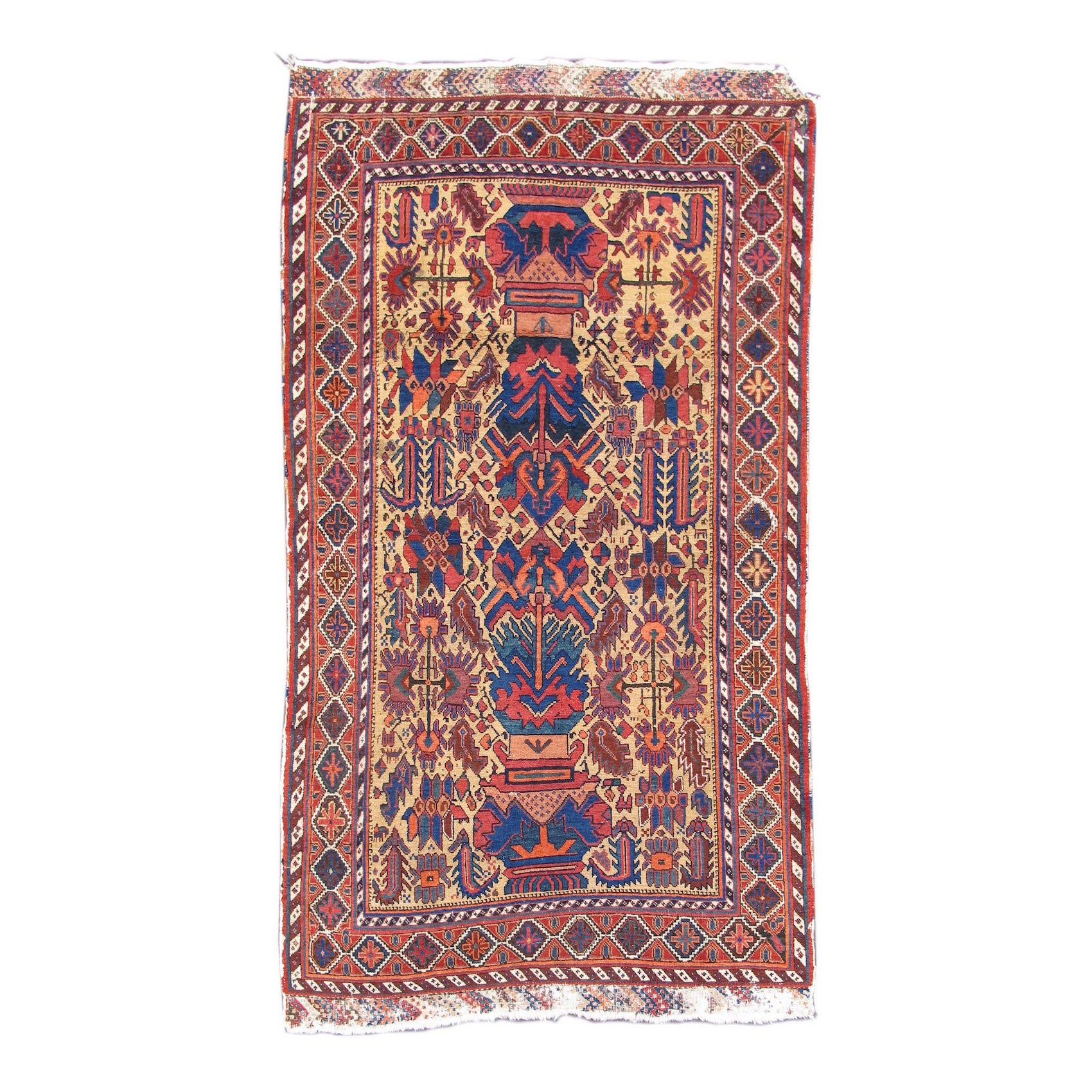 Tapis persan antique Afshar, fin du 19e siècle
