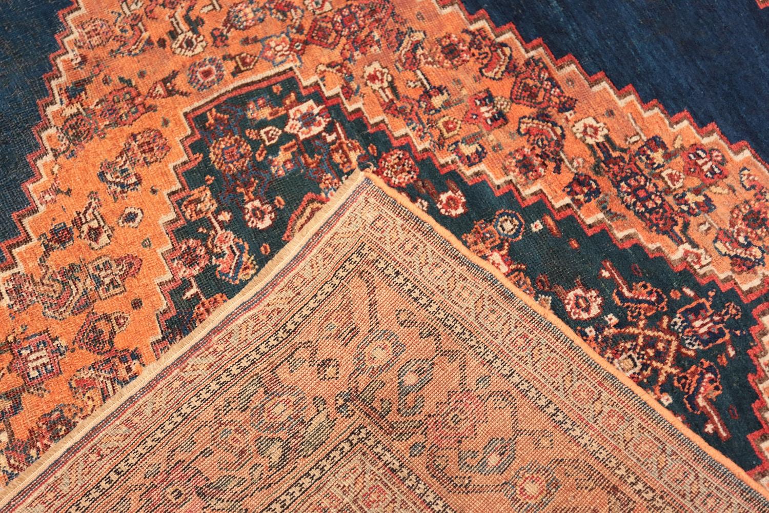 Wool Antique Persian Afshar Rug. Size: 10 ft 5 in x 13 ft 9 in