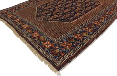 Antiker persischer Afshar-Teppich mit Boteh-Design und Mid-Century Modern-Stil