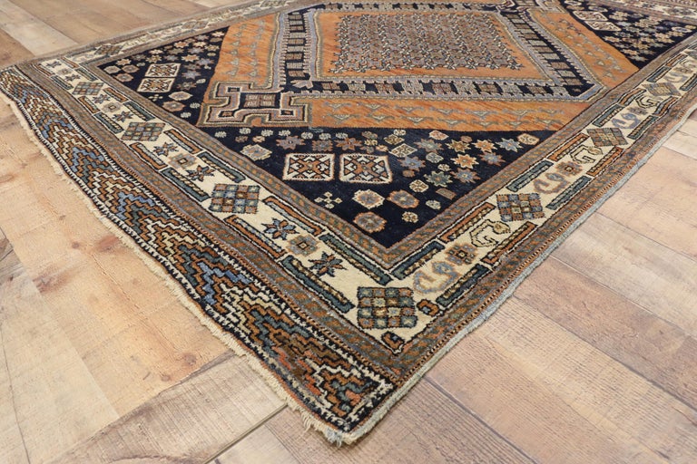 Antique Persian Afshar Rug with Modern Tribal Style For Sale at 1stDibs