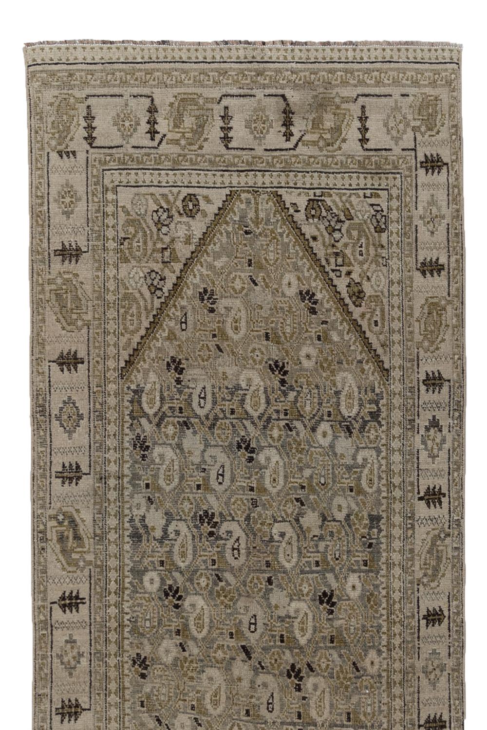 Hand-Woven Antique Persian Afshar Runner Rug For Sale