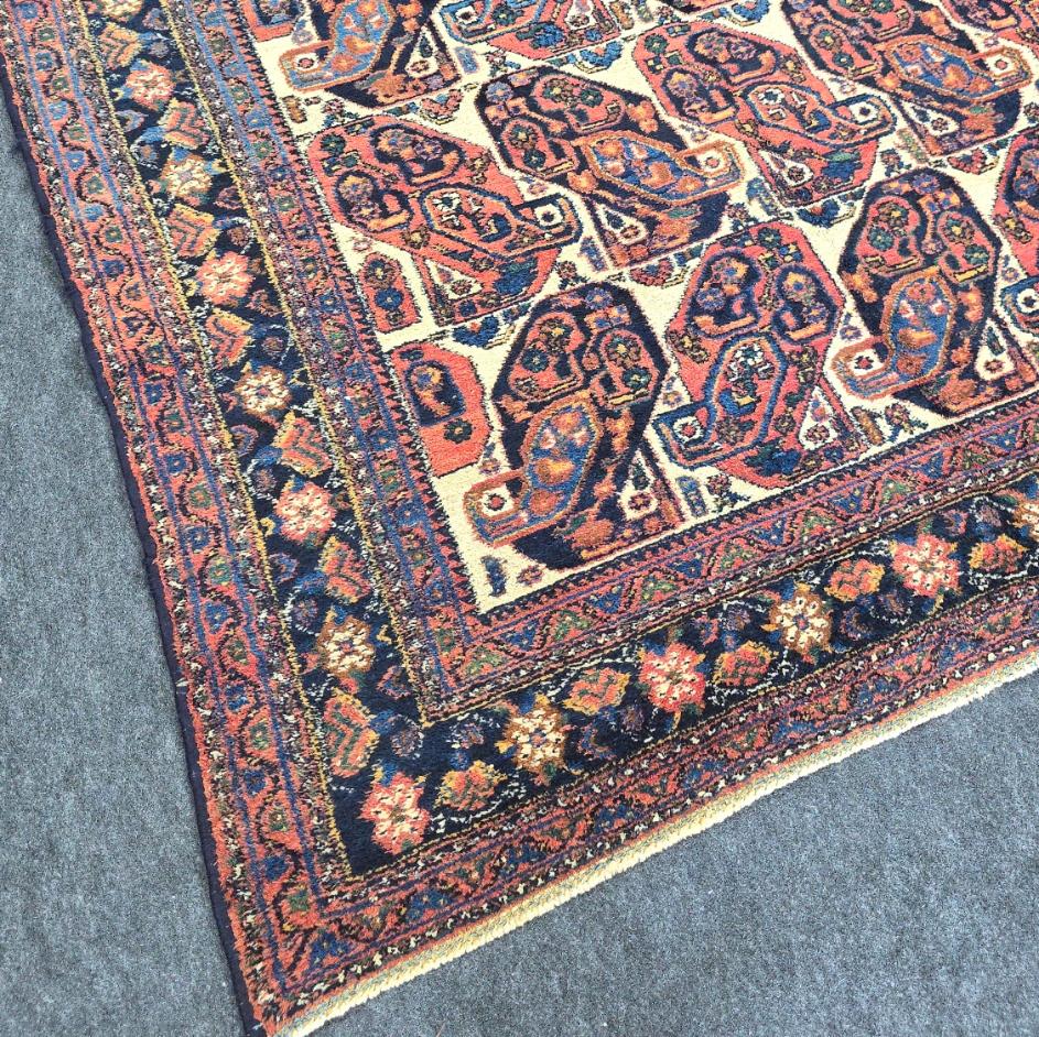 Antiker persischer Afshar-Stammes-Wollteppich 5.3x7.3 im Zustand „Hervorragend“ im Angebot in Los Angeles, CA
